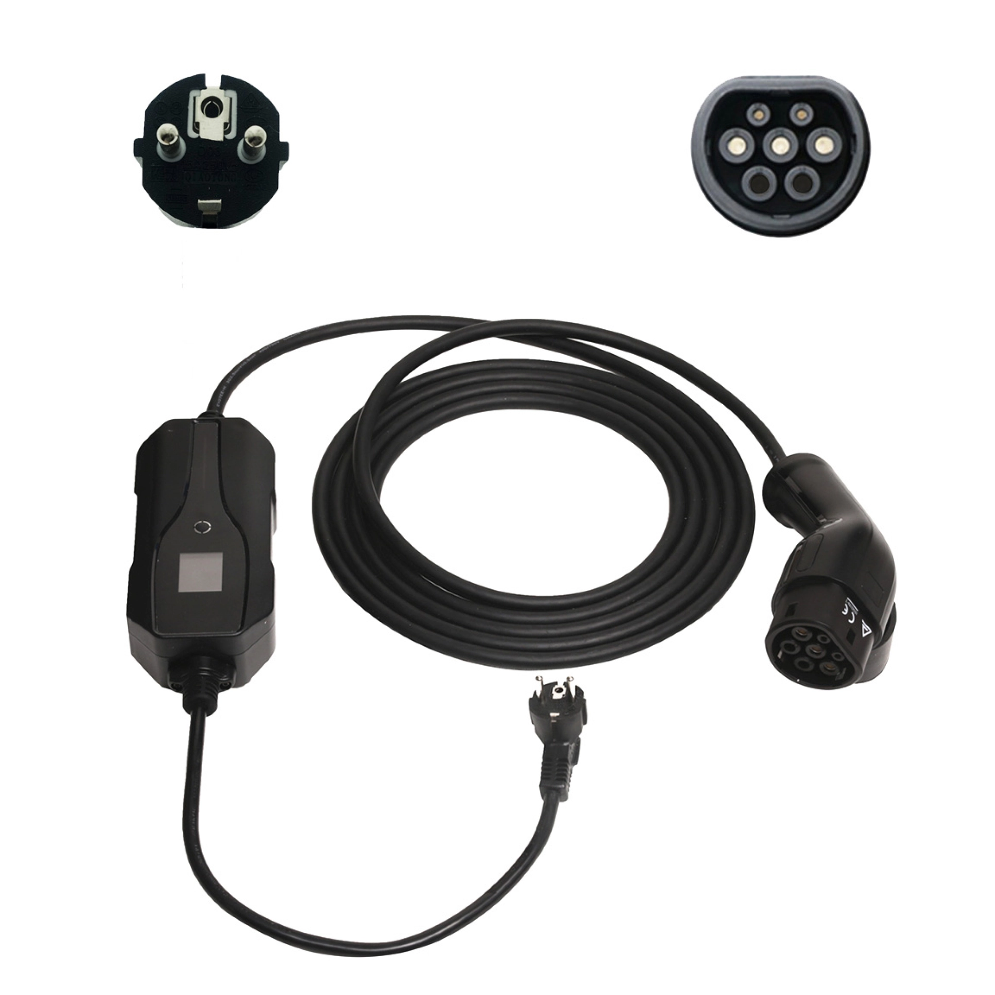 Sinox EV-ladekabel Mode 2. 6A 1 fase. 5m. Svart