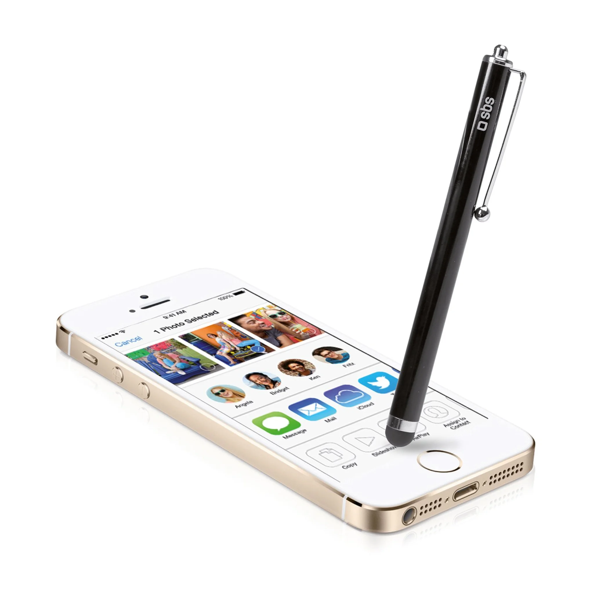 SBS Stylus Pen for Smartphone and Tablet. Black