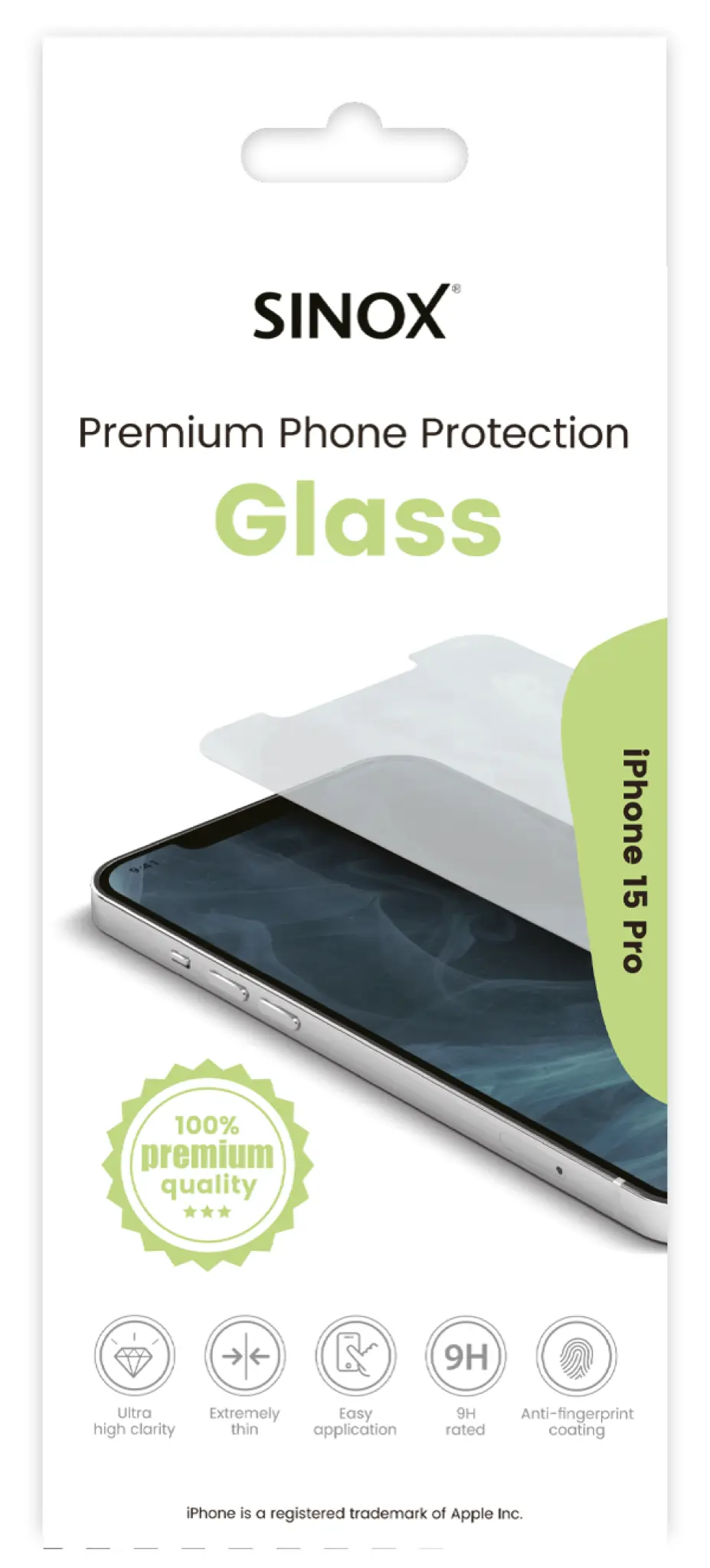 Sinox Protection Glass iPhone 15 Pro®