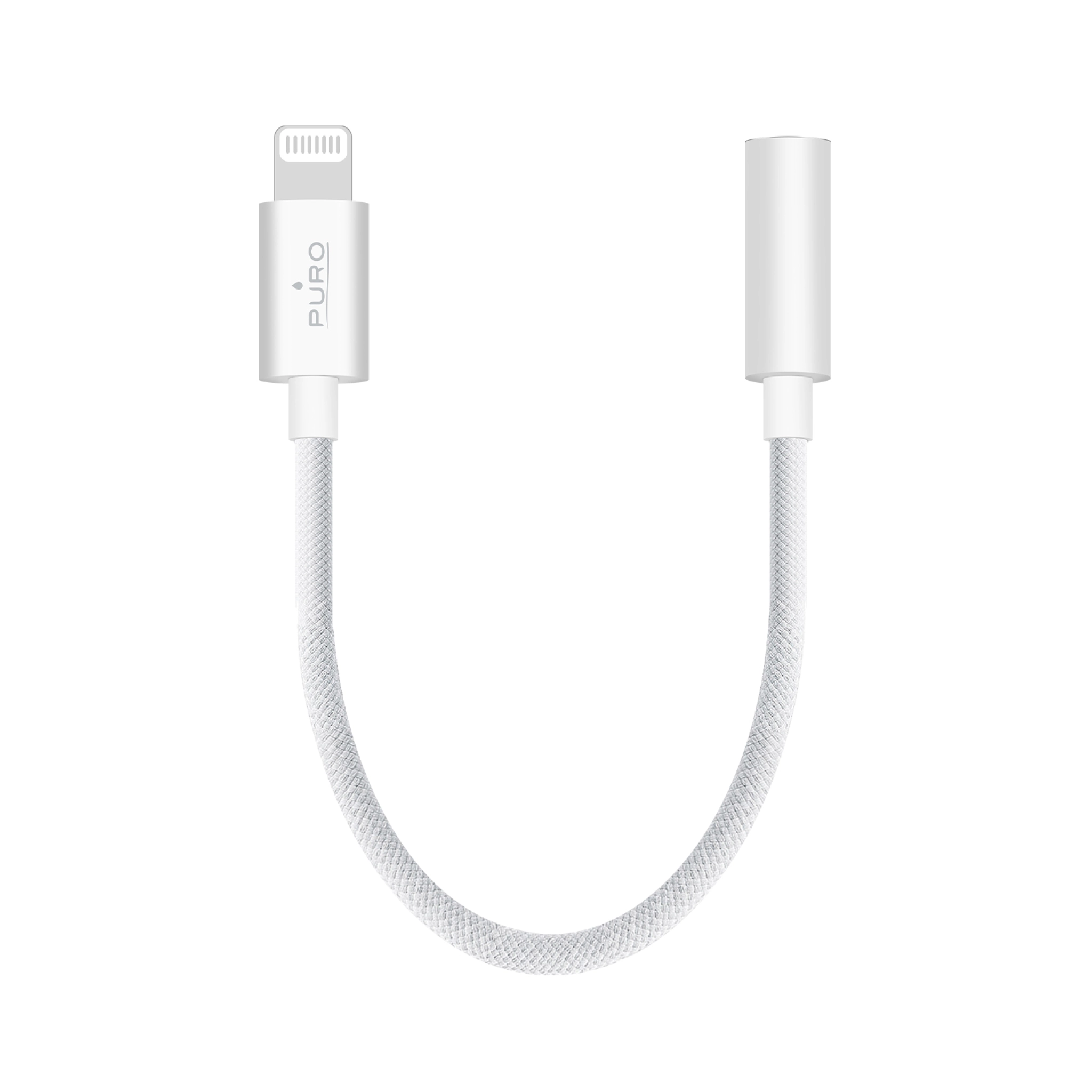 PURO Fabric Adapter fra 3,5 mm jack til Lightning