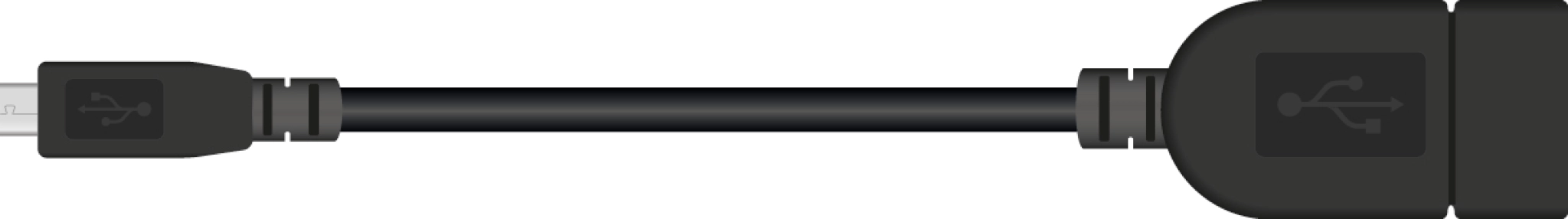 Sinox Micro USB OTG-adapter. 0.2m. Svart