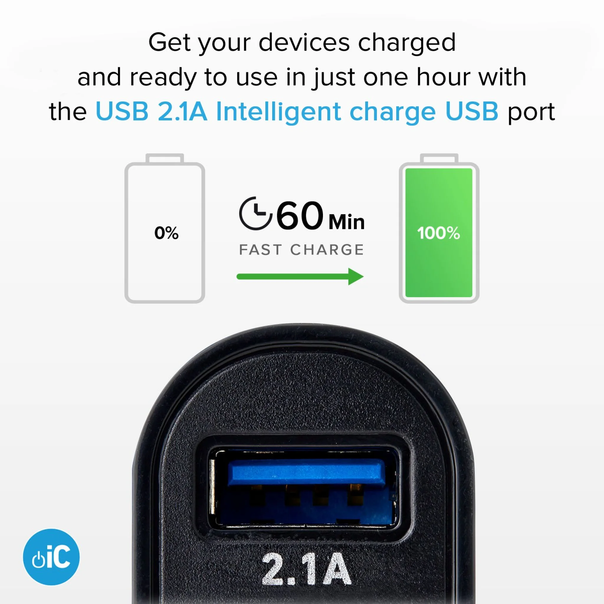 SBS USB-Type-C Car Charger Kit. 1A + 2.1A. 1m. Black SBS USB-Type-C Car Charger Kit. 1A + 2.1A. 1m. Black