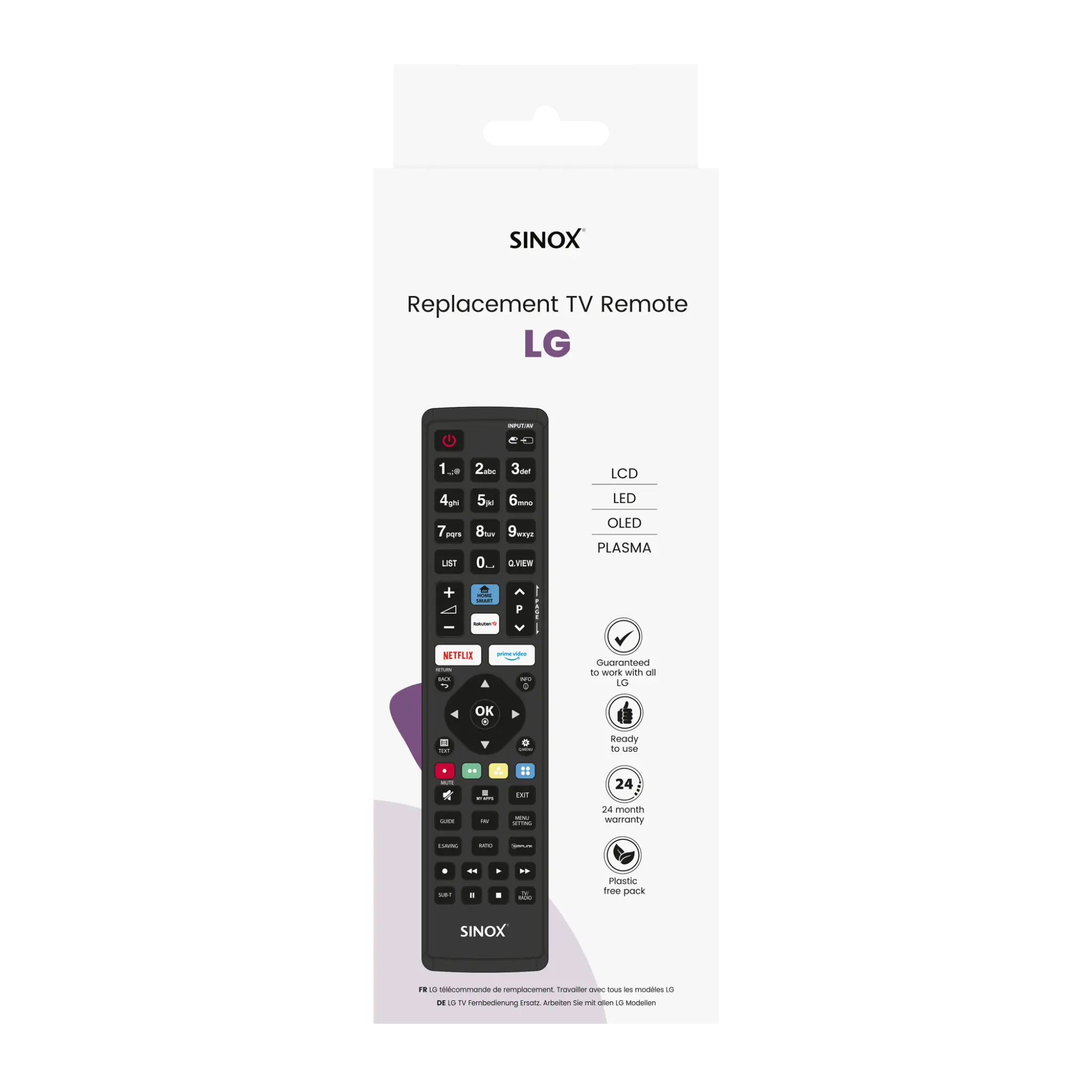 Sinox Remote Control for LG