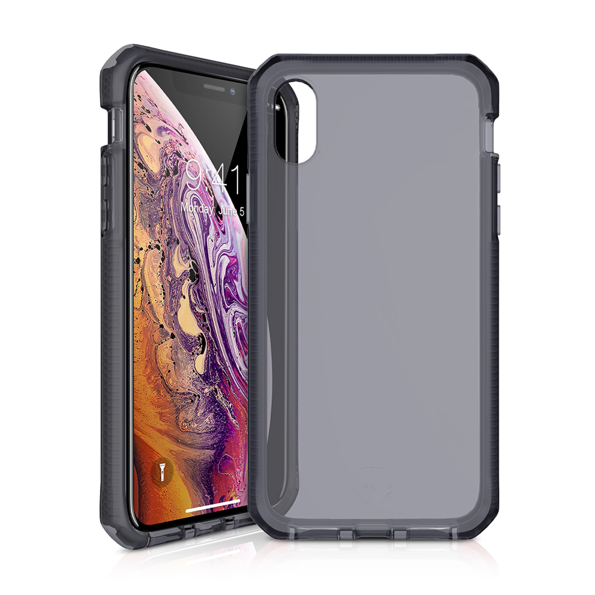 ITSKINS SUPREME CLEAR cover for iPhone 8 Plus / 7 Plus / 6s Plus / 6 Plus®. Light grey