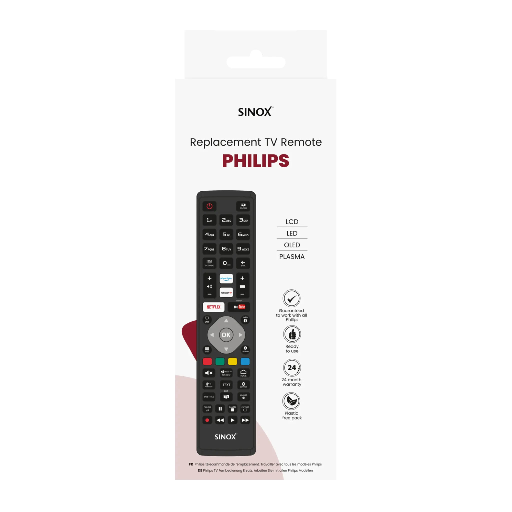 Sinox Remote Control for Philips