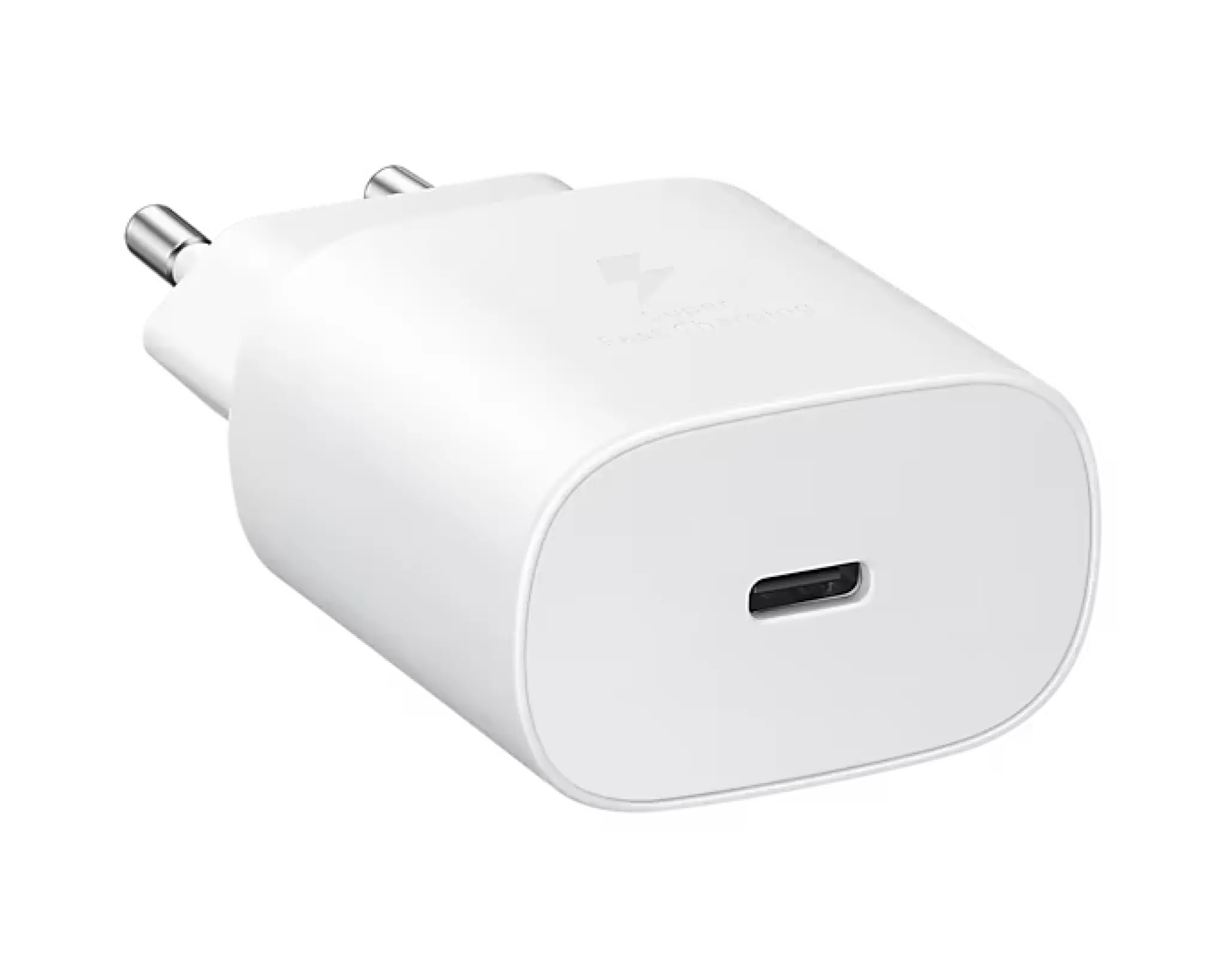 Samsung vegglader USB-C. 25W. Hvit