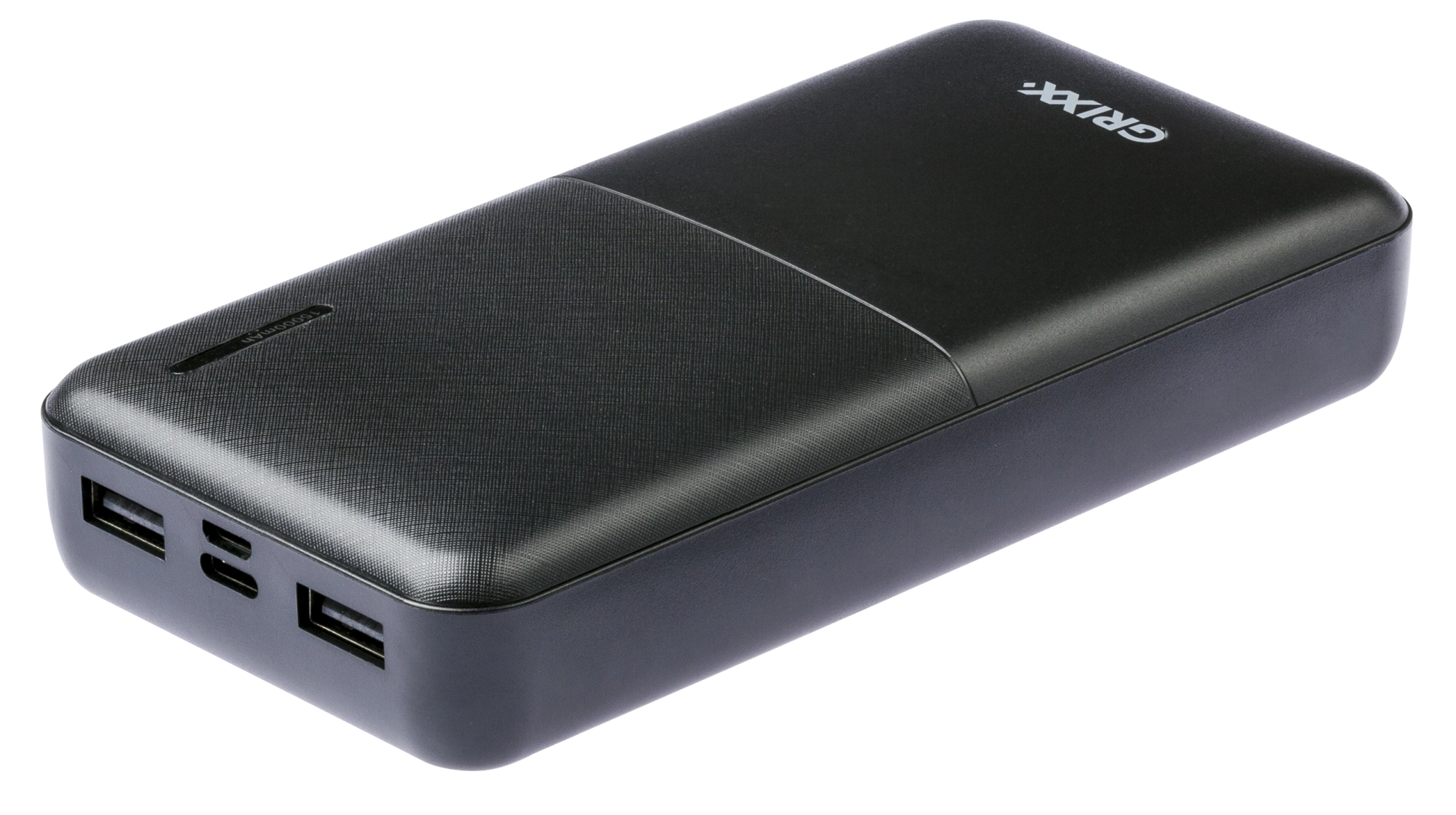 Grixx Powerbank 15.000mAh. Black