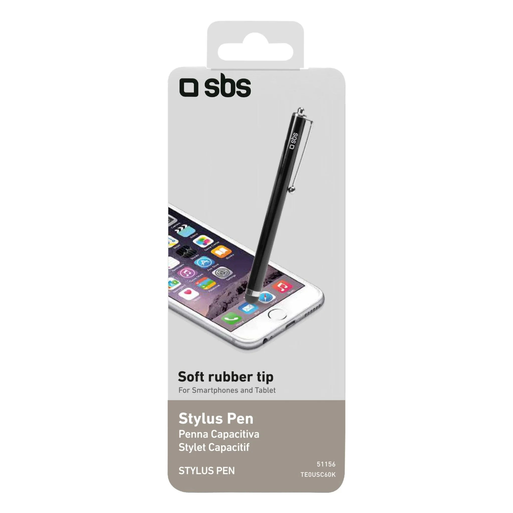 SBS Stylus Pen for Smartphone and Tablet. Black