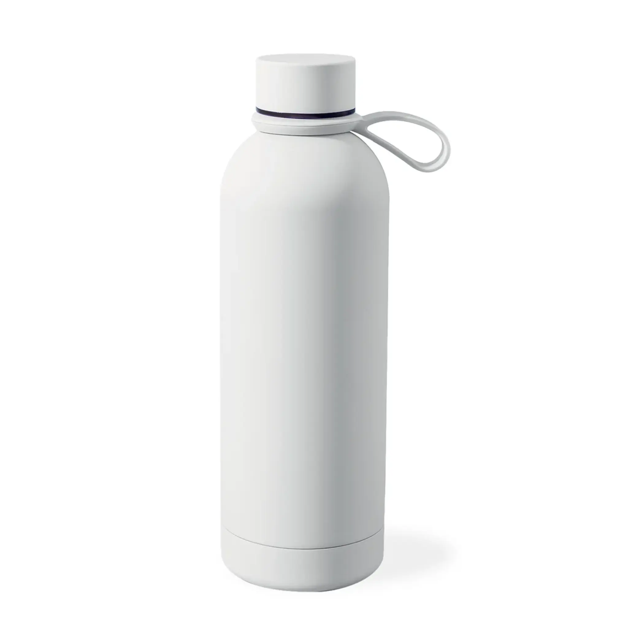 Puro «Hydro 7» lufttett, isolert vannflaske, 750 ml, rustfritt stål, myk overflate. Hvit