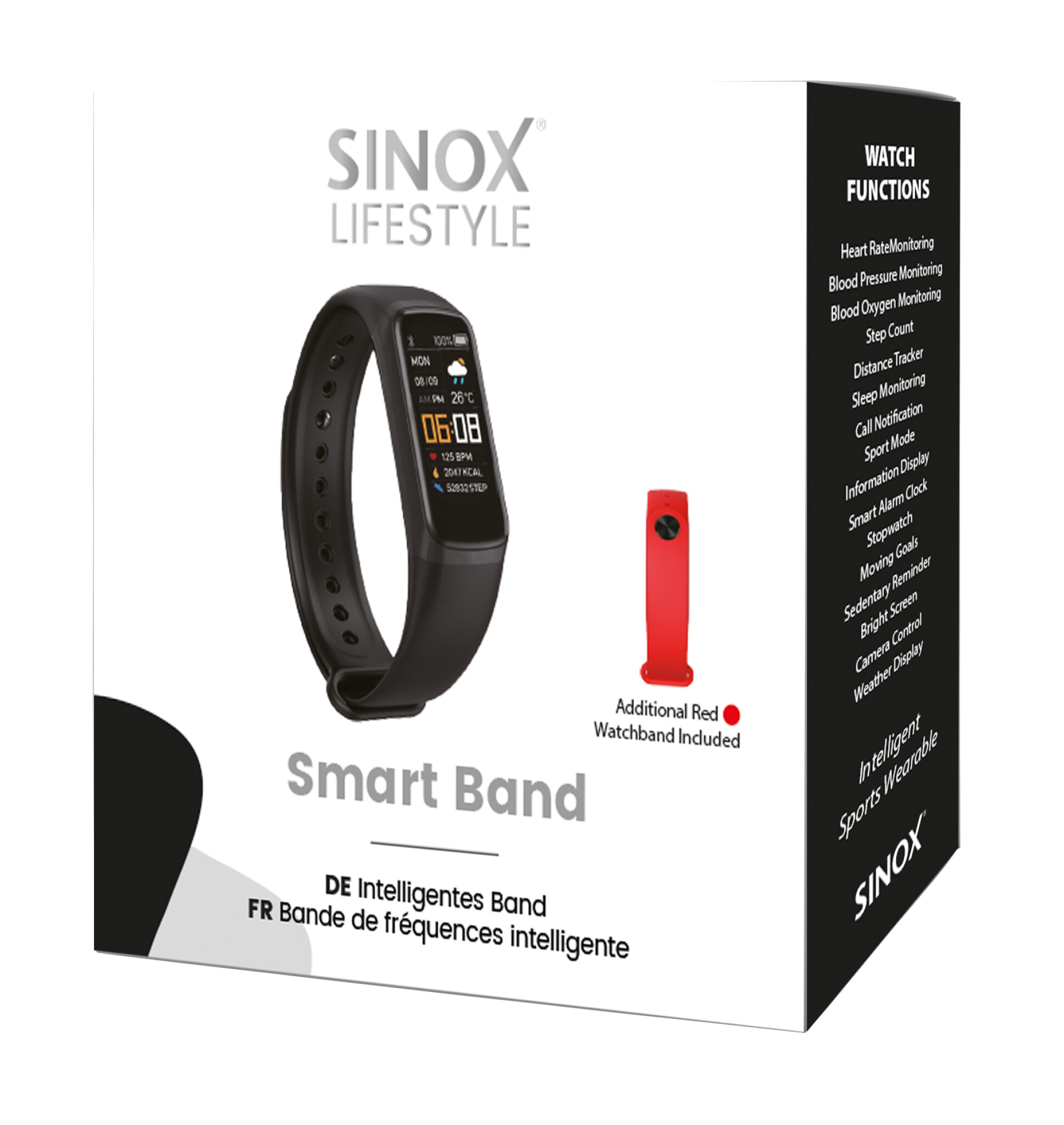 Sinox Lifestyle Activityband. Svart