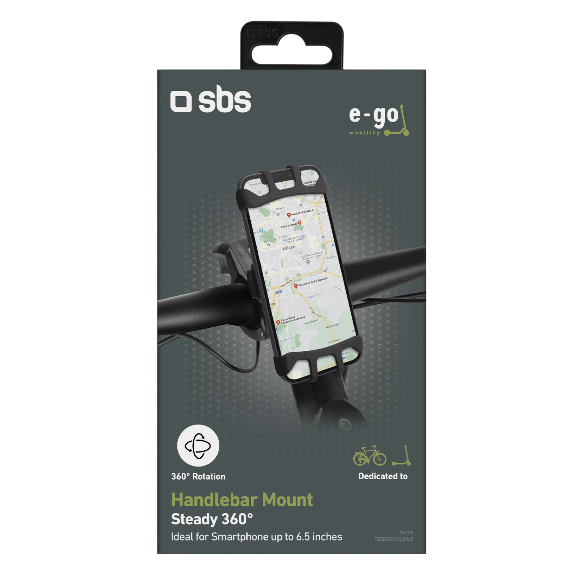 SBS 360° Rotatable Phone Holder for Bicycles, Scooters or Baby Strollers