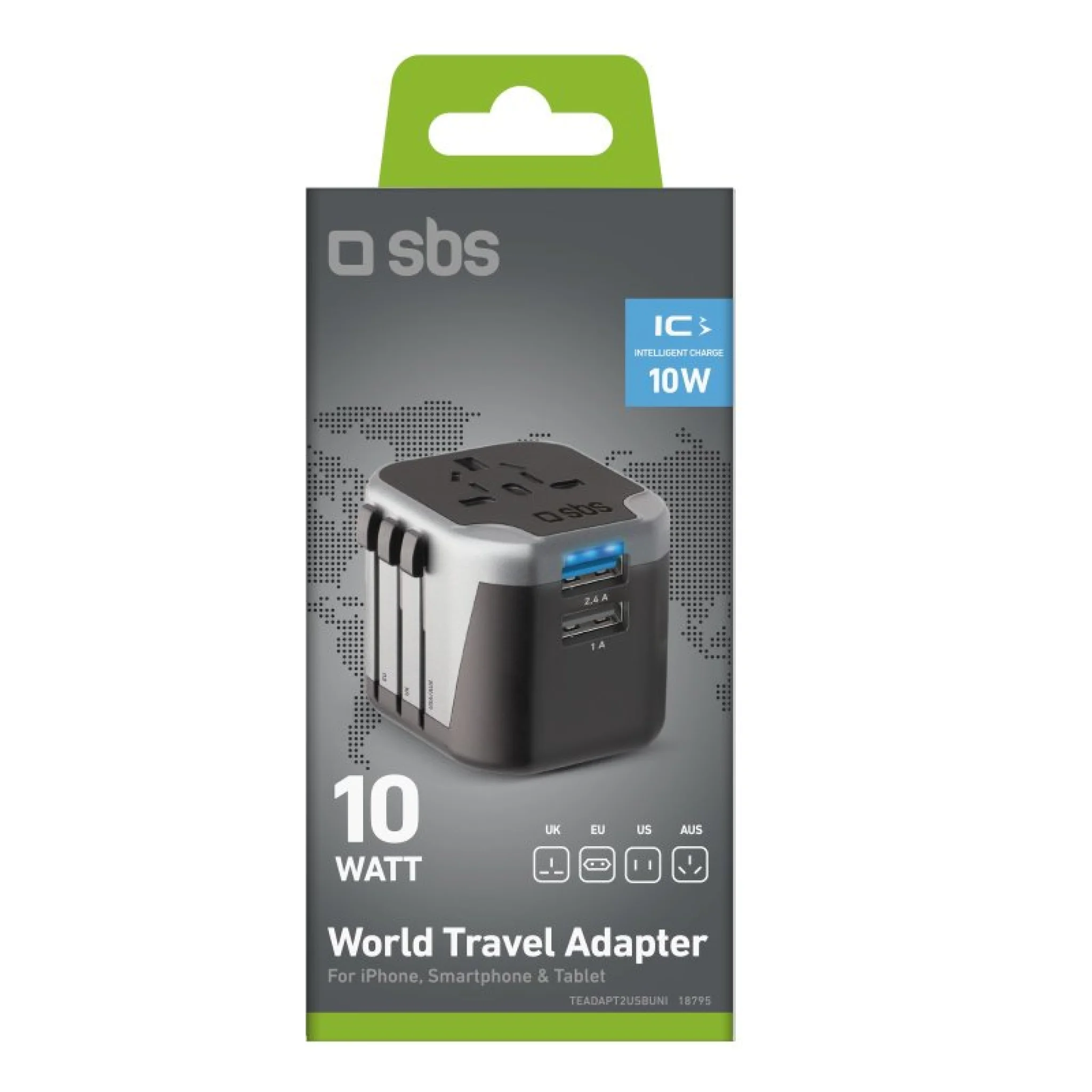 SBS Universal reiseadapter 12W