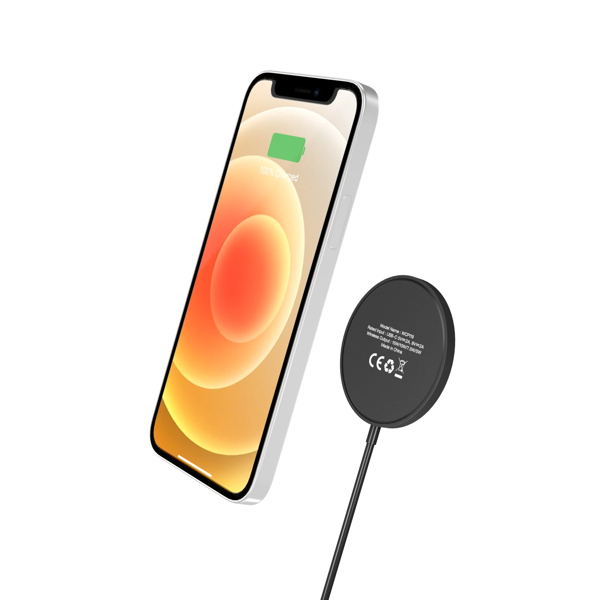 Energizer 15W magnetisk trådløs lader. Svart