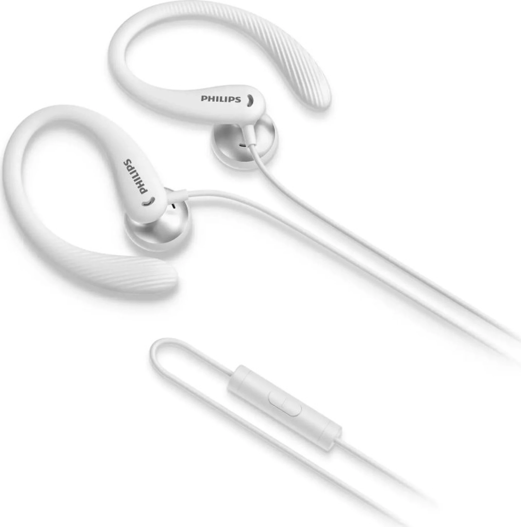 Philips In-Ear Sport-hodetelefoner. Hvite