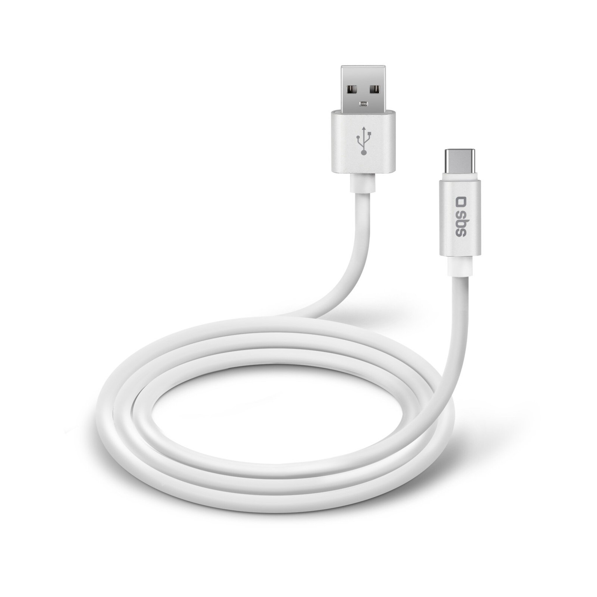 SBS Polo Collection Data and Charging Cable USB 2.0 - USB C. 1m. White