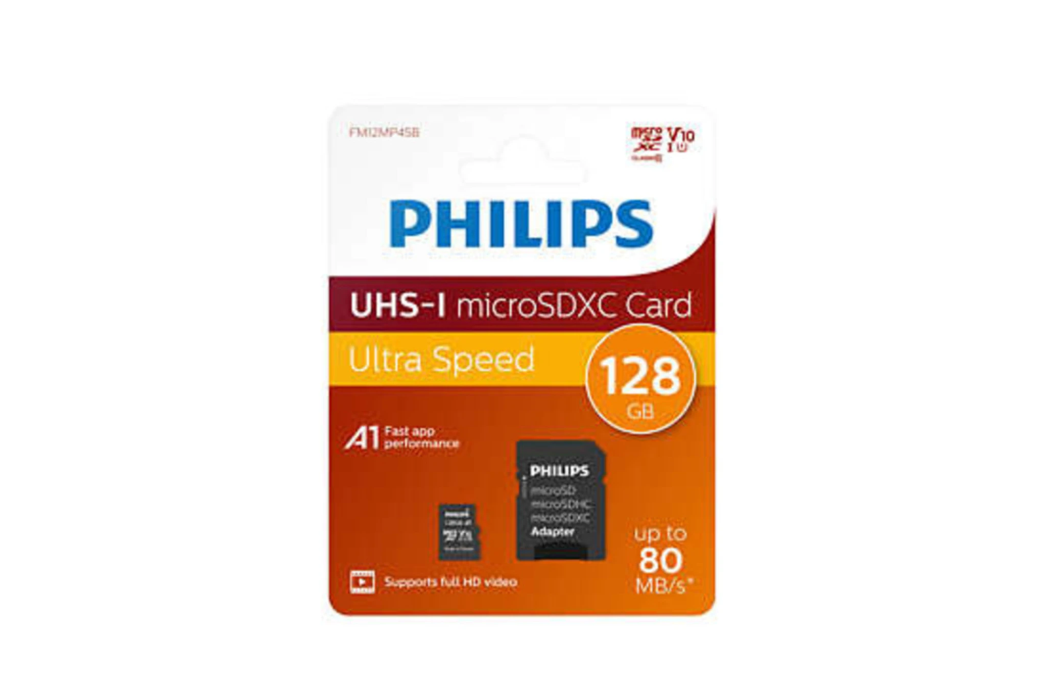Philips Micro SDXC Card. 128GB Class 10 UHS-I U1
