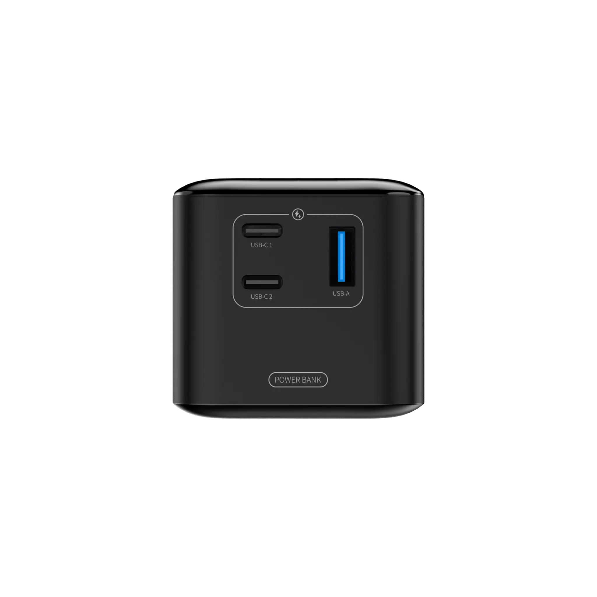 Energizer 140 W høyhastighets USB-C PD og USB-A Power Bank. Svart