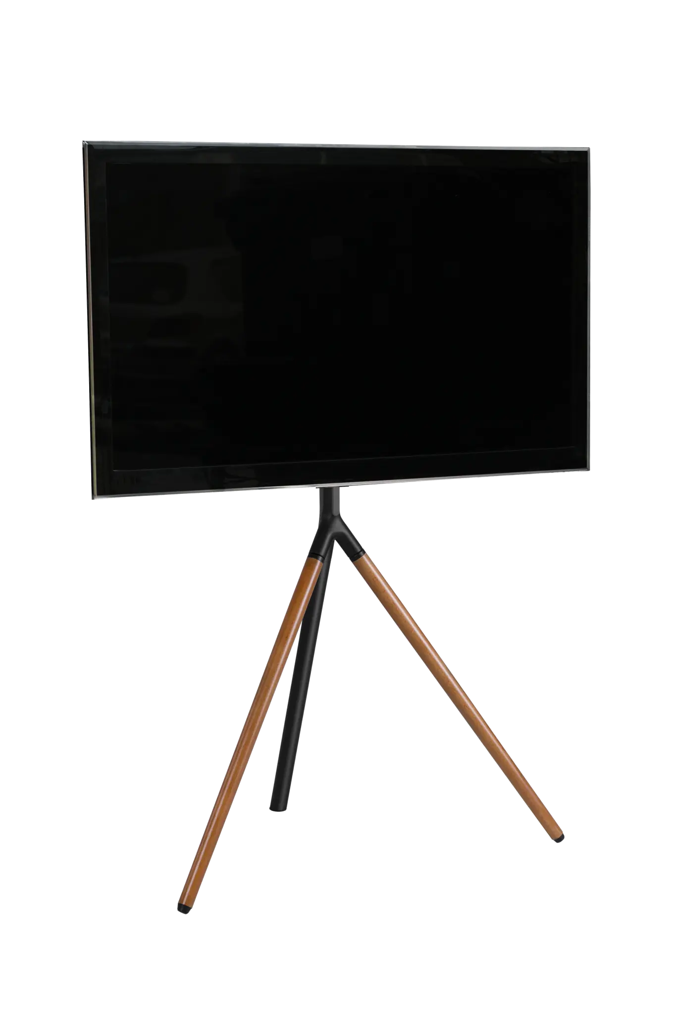 Sinox Tripod TV Floor Stand. 45"-65". Black & Walnut