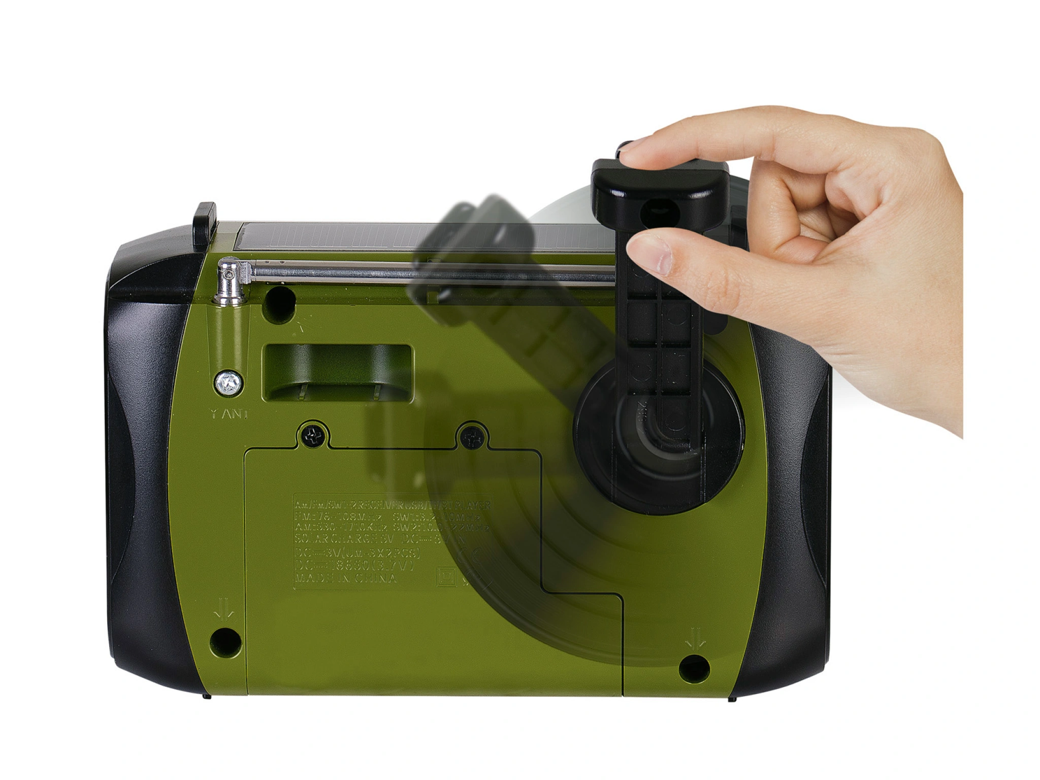 Sinox Bluetooth® nødradio. Grønn