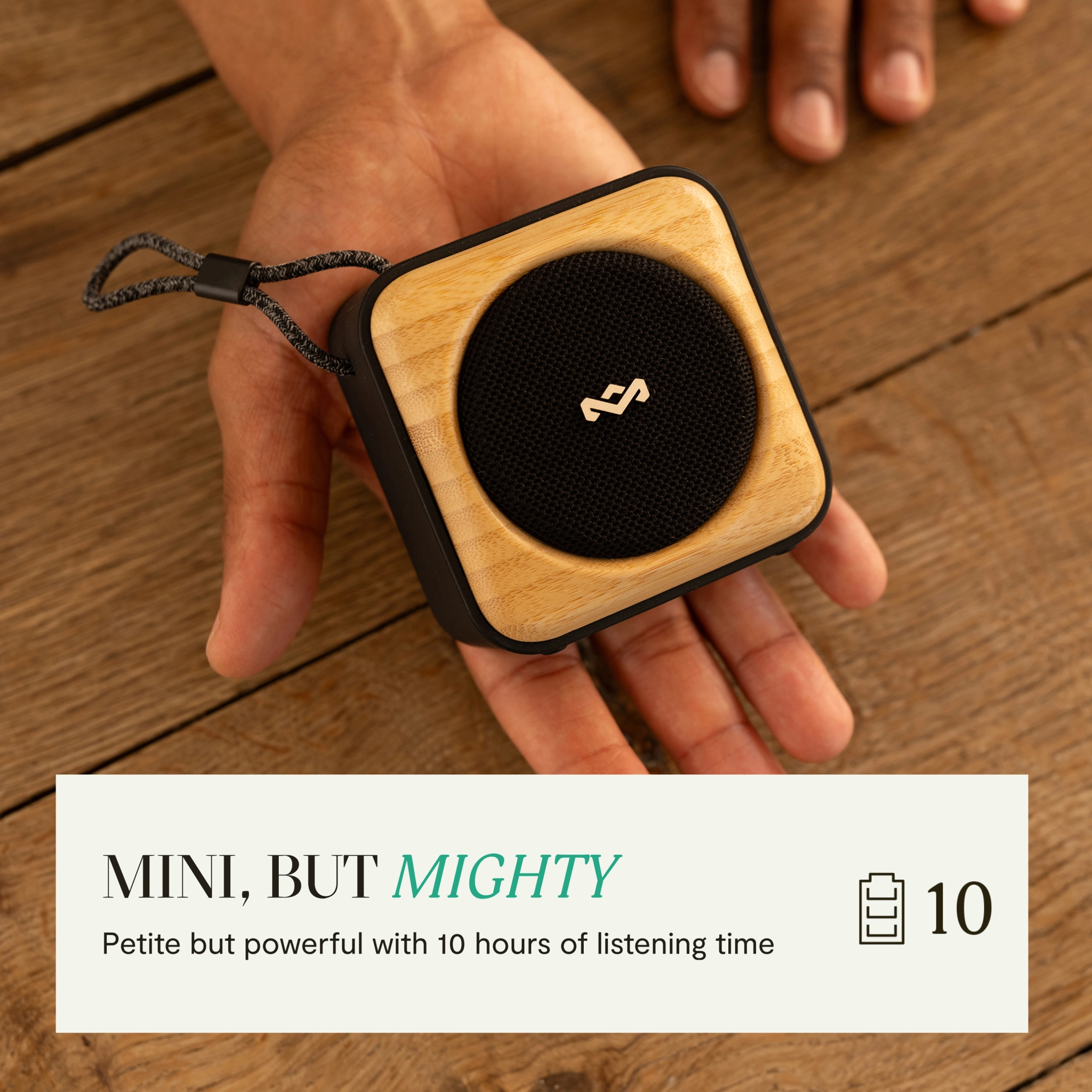 Marley Roots Bluetooth®-høyttaler. Svart