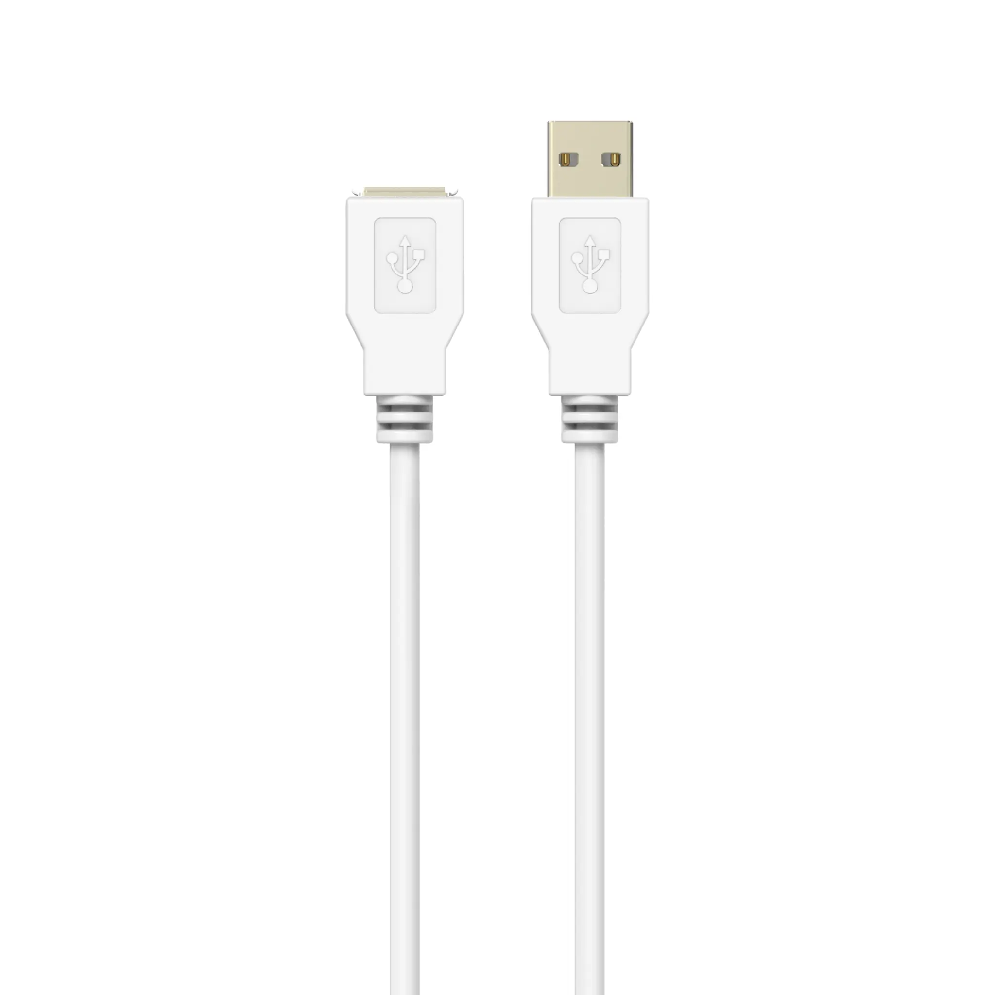 Sinox USB 2.0-forlengelseskabel. 2m. Hvit