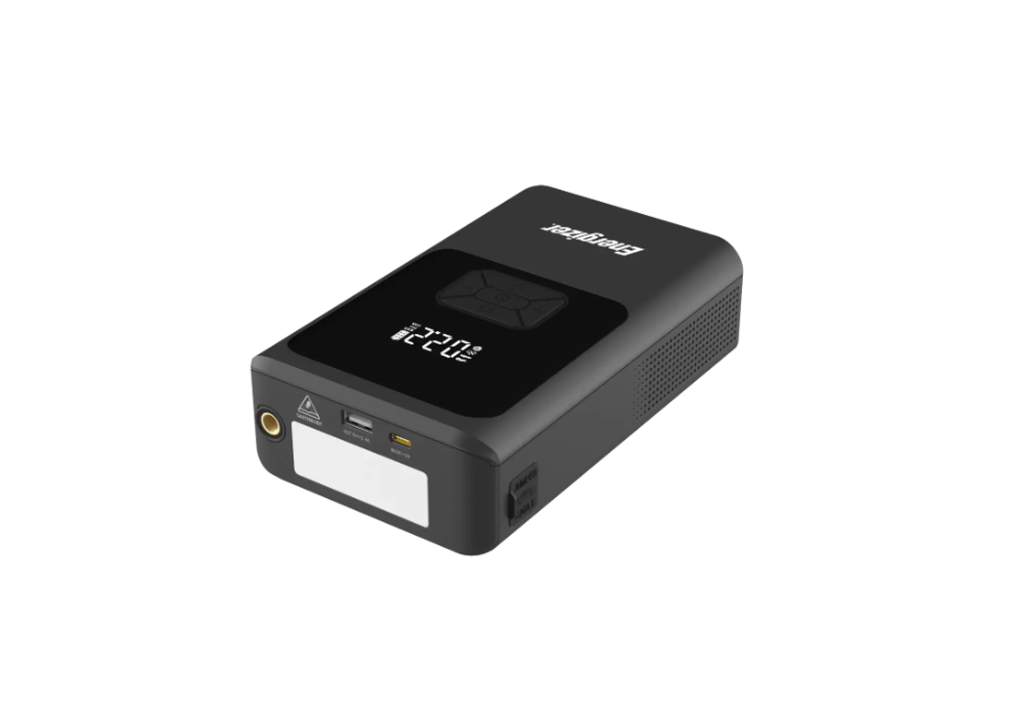 Energizer dekkpumpe og starthjelp. Svart