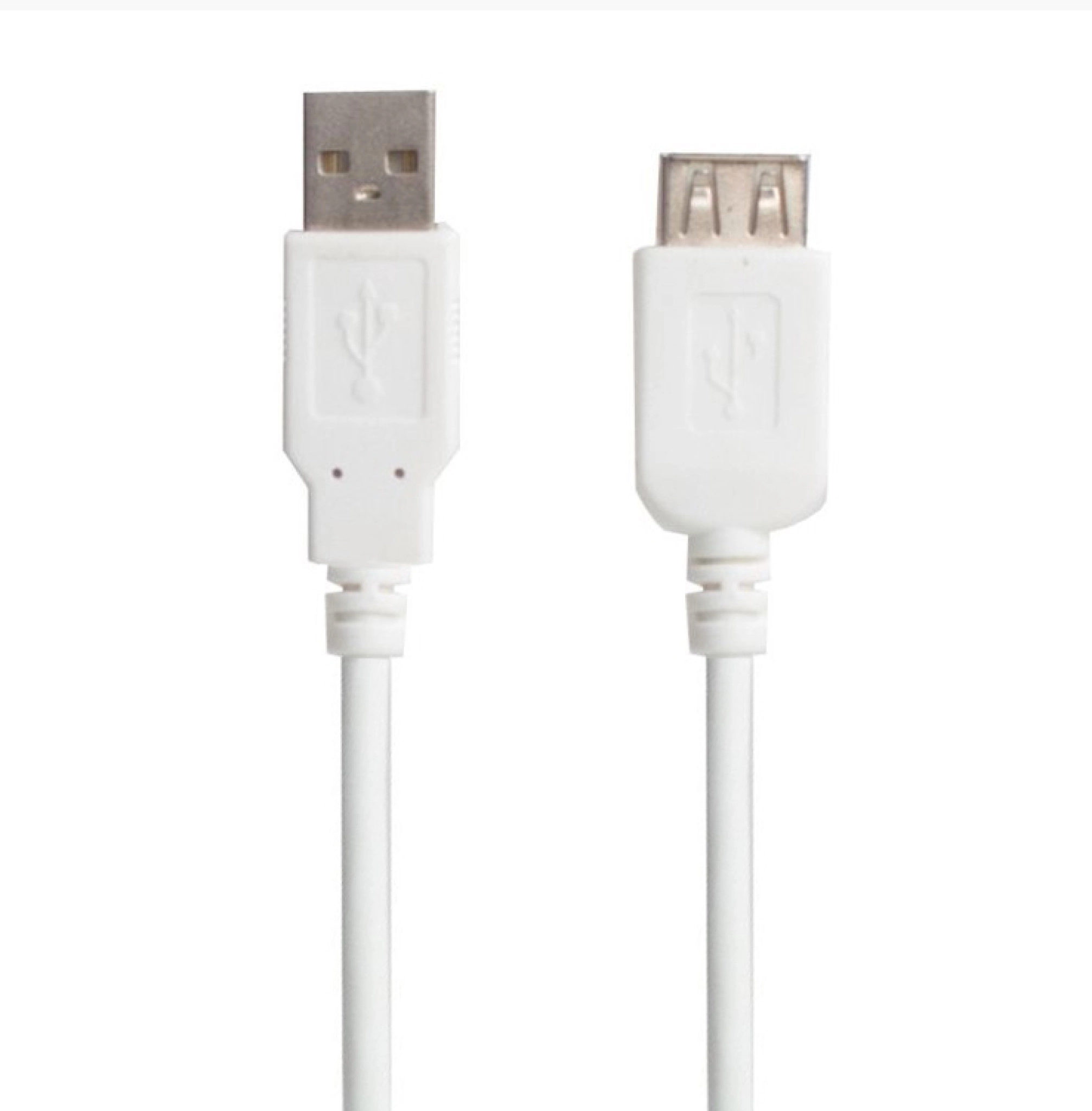 Connectech USB 2.0-forlengelseskabel. 1.8m. Hvit