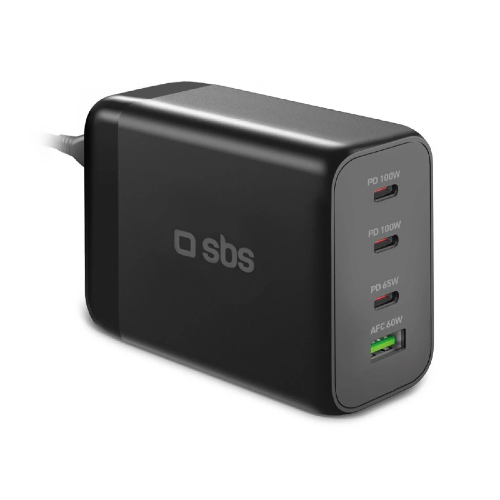 SBS 200 Watt GaN charging station. Black