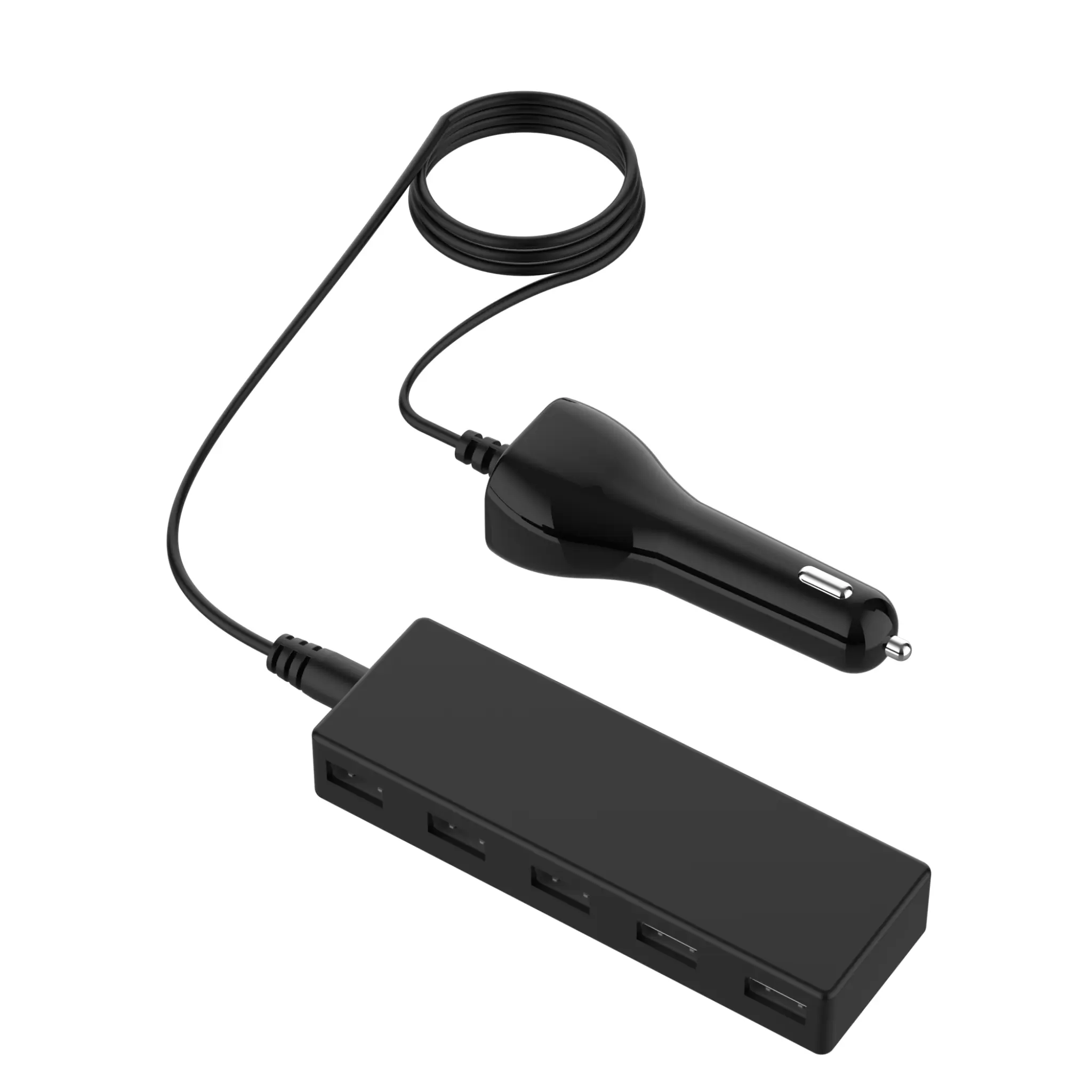 Sinox 12V USB A billader. 7.2A. 1.5m. Svart