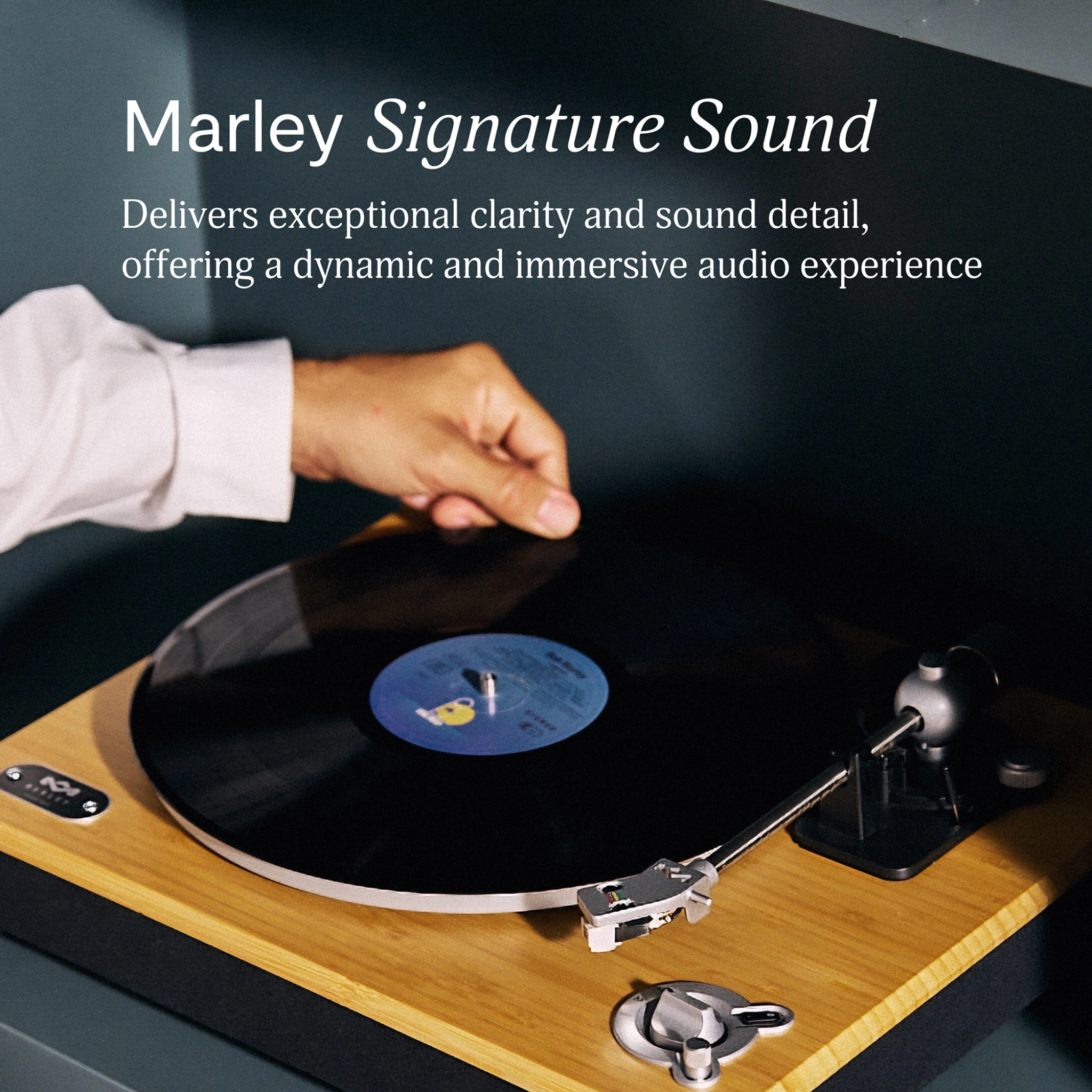 Marley Stir It Up Wireless 2 platespiller. Svart