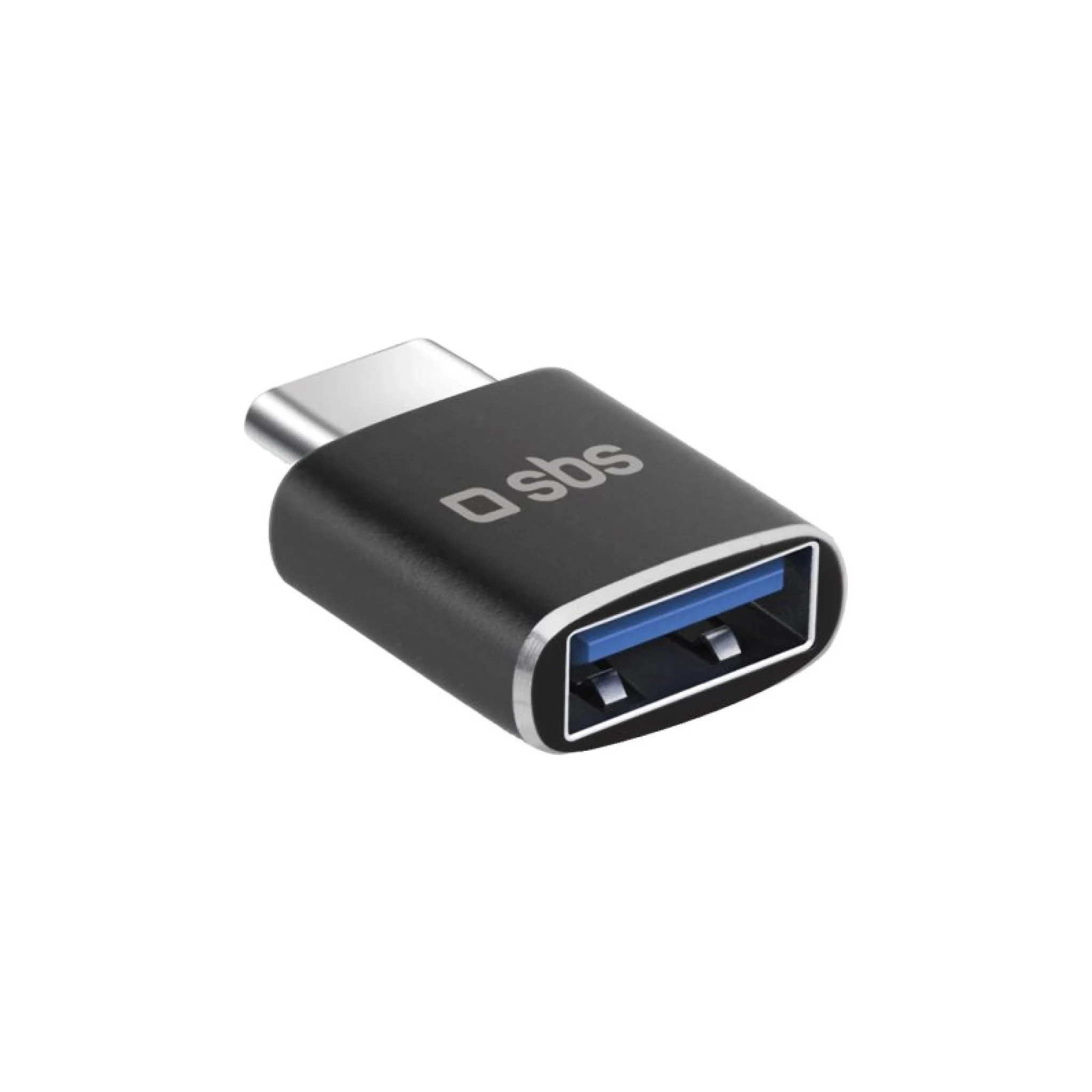 SBS USB-C hann til USB hunn-adapter. Svart