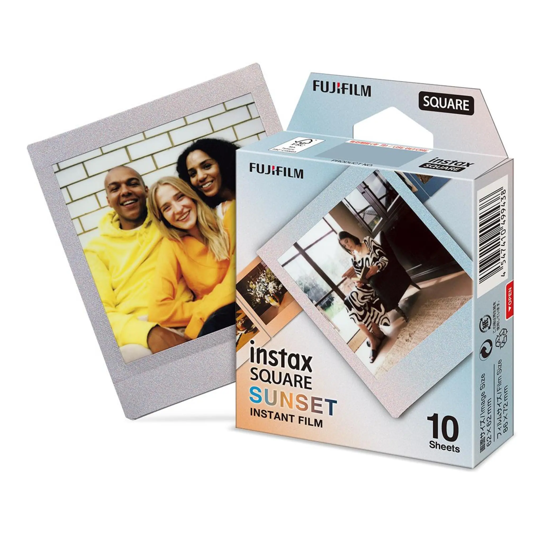 Instax Square Film. 10 bilder. Solnedgang