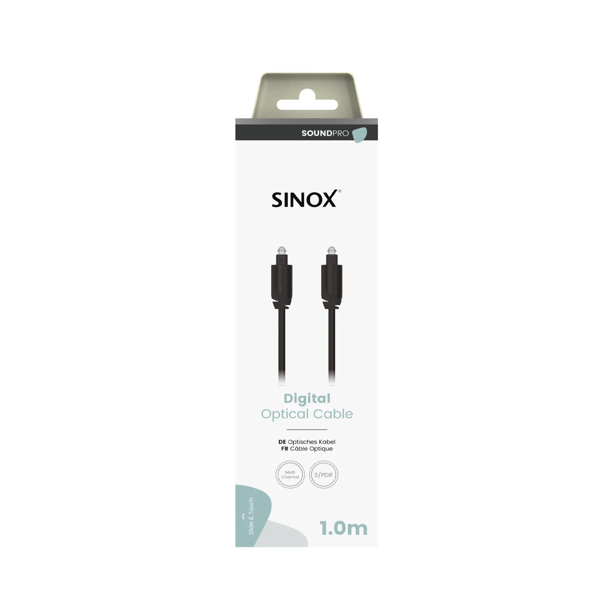 Sinox PRO Optical Cable. 1m. Black