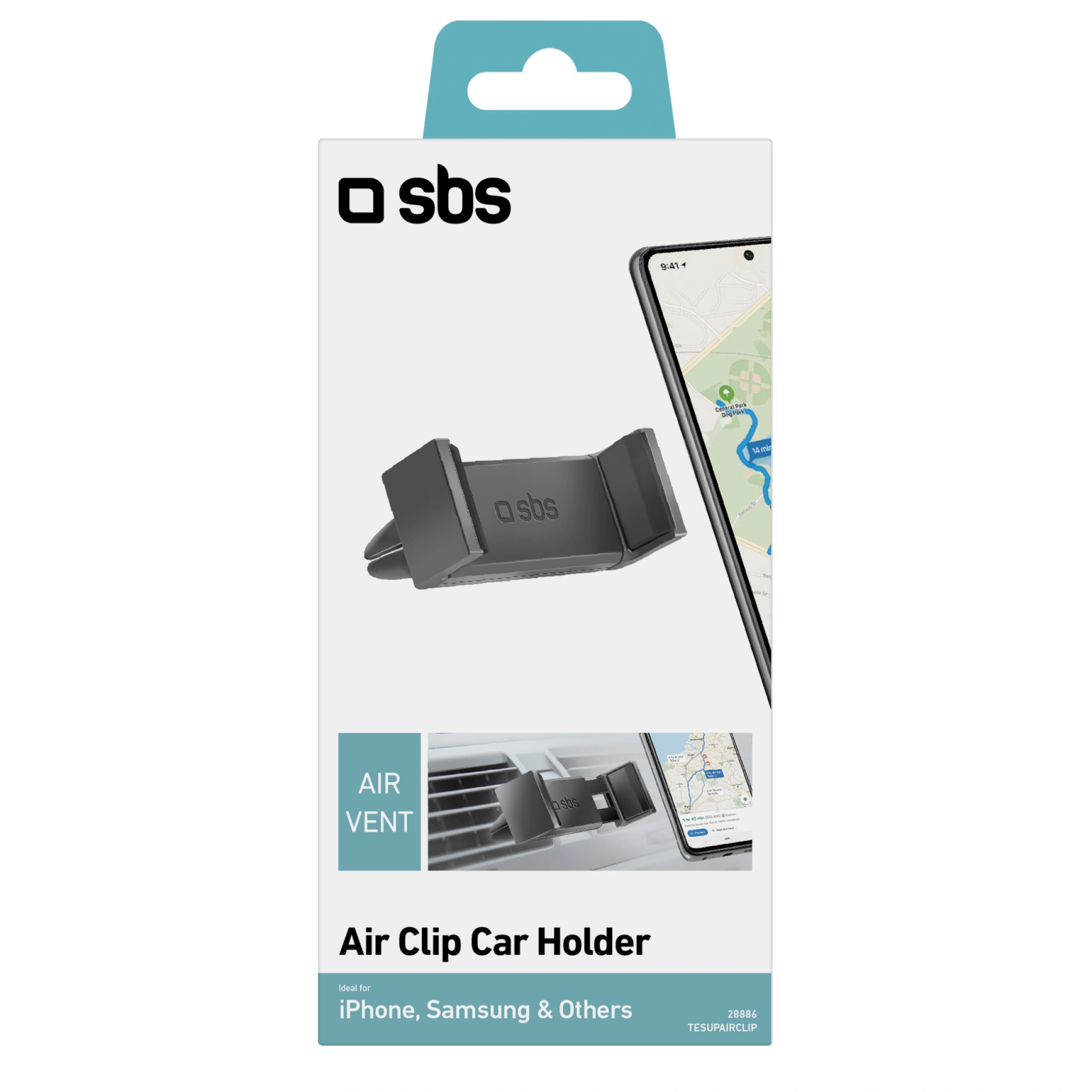 SBS Universal Car Phone Mount. Black