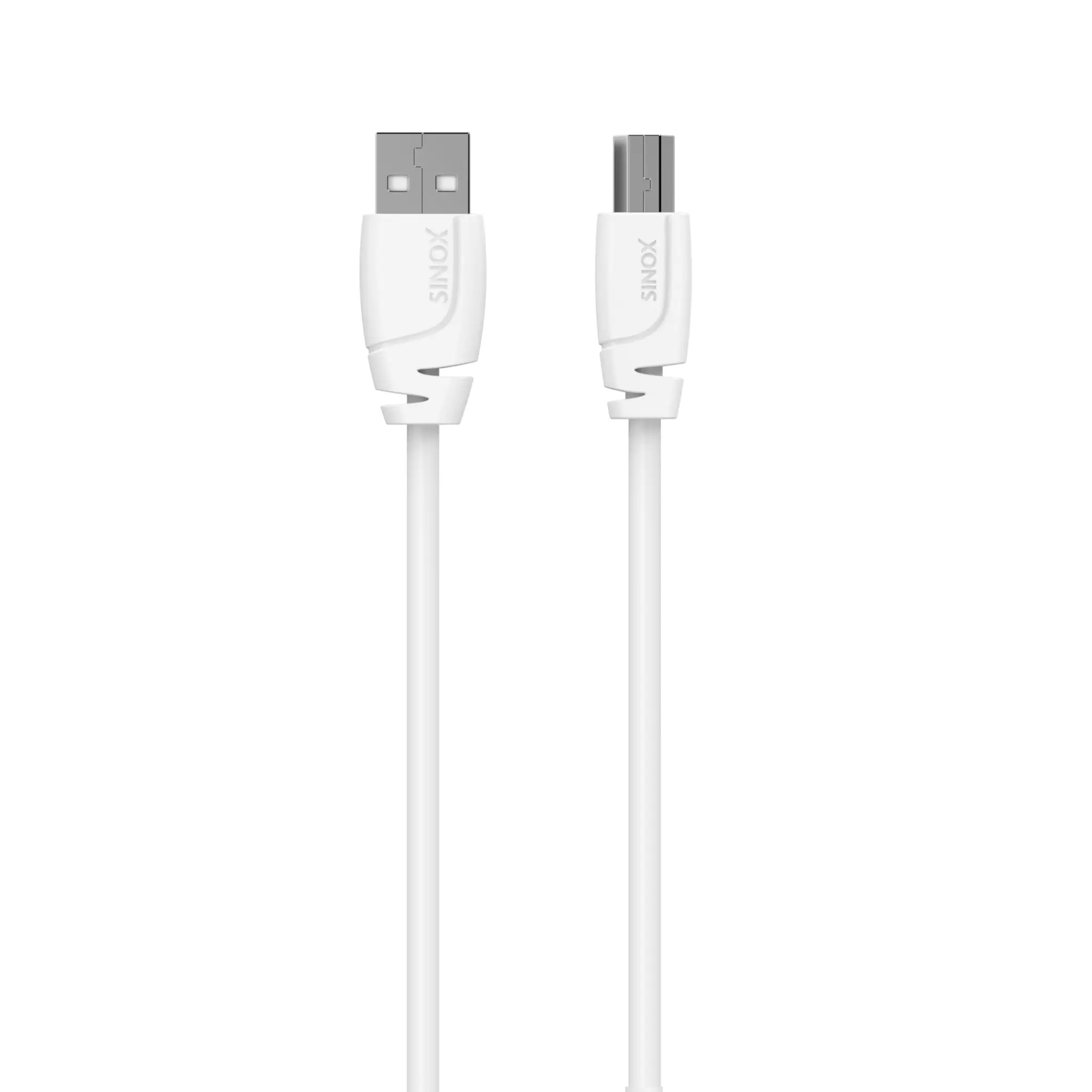 Sinox USB 2.0-kabel. 1.8m. Hvit