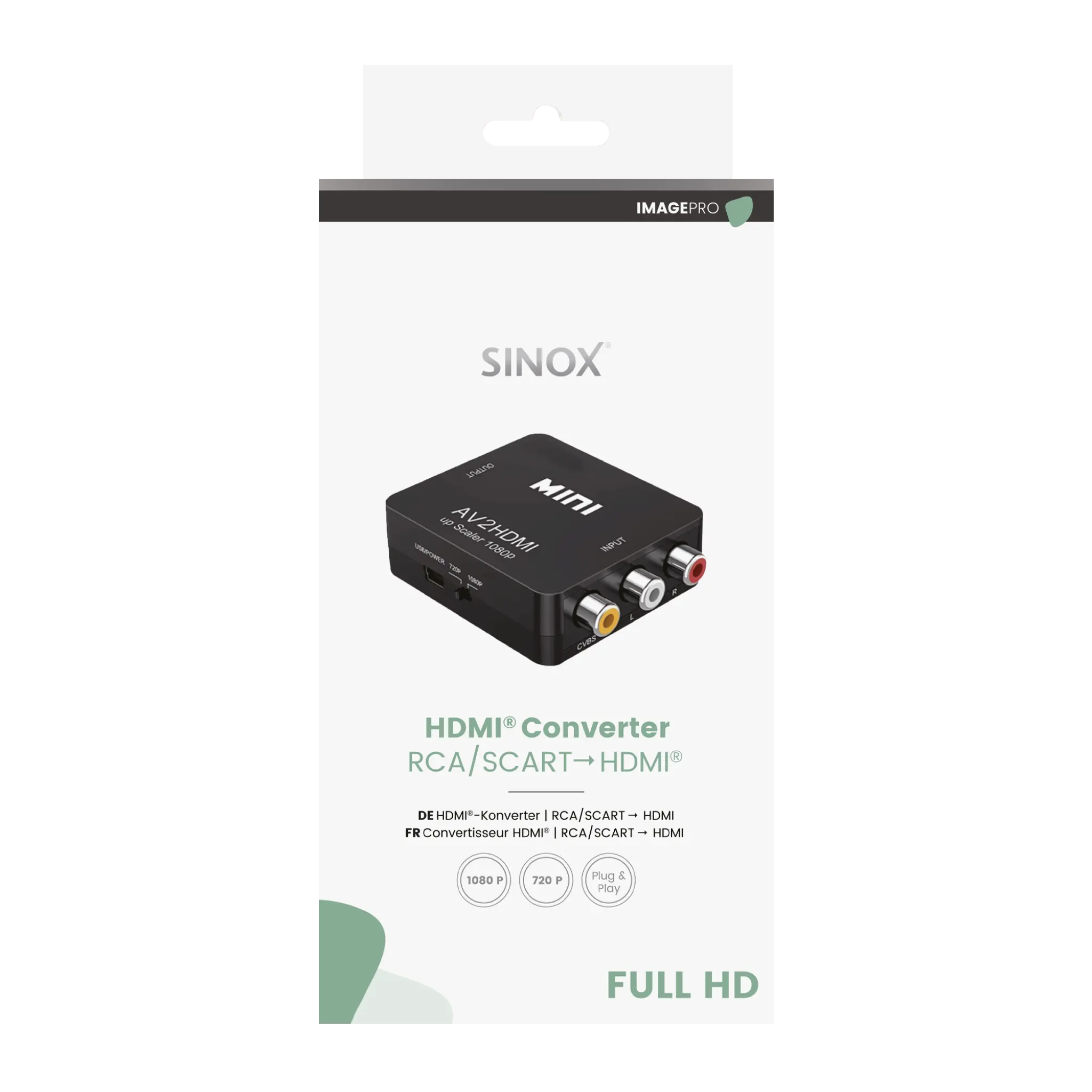 Sinox Adaptor RCA/Scart to HDMI™