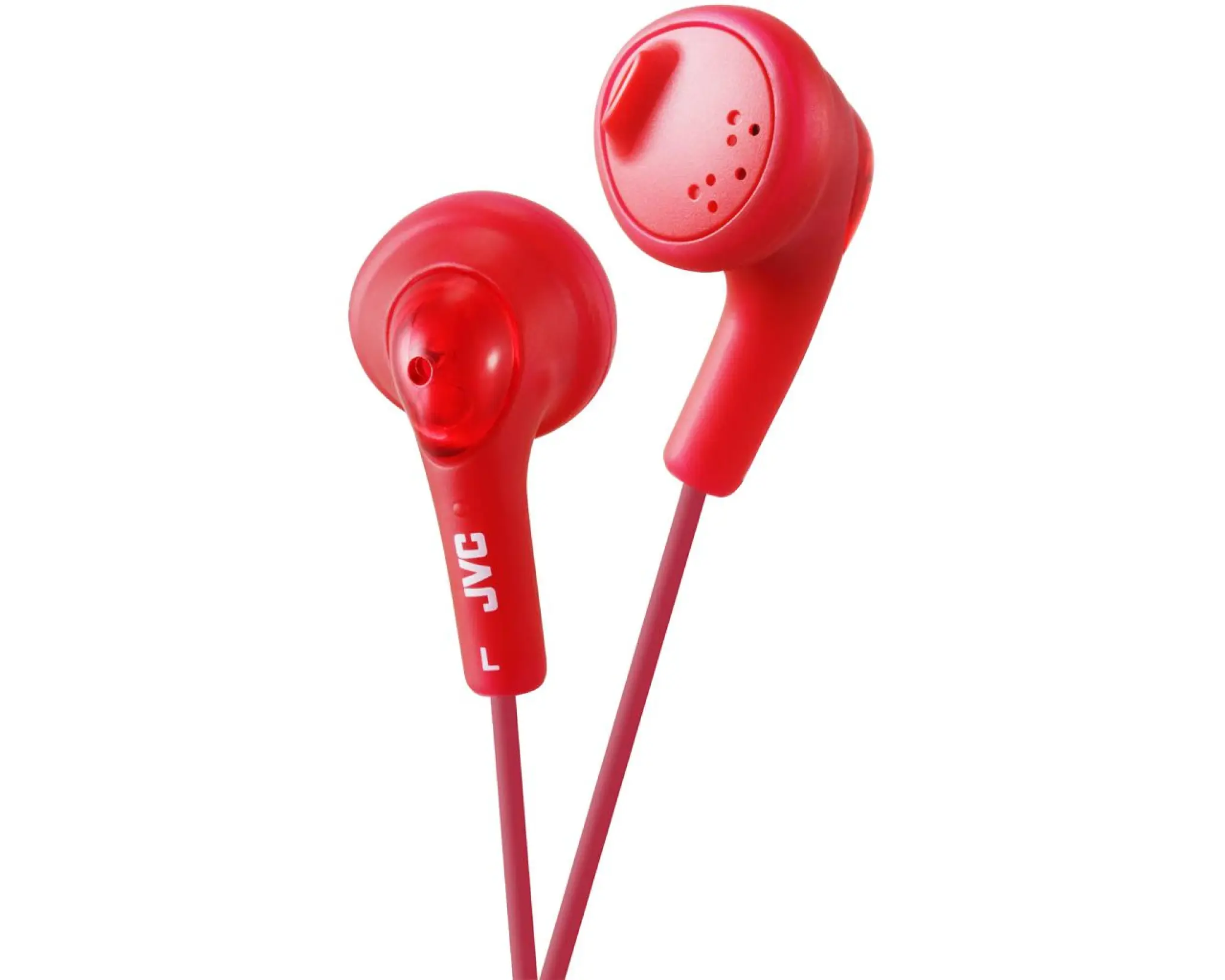 JVC In Ear Gumy Headphones. Red