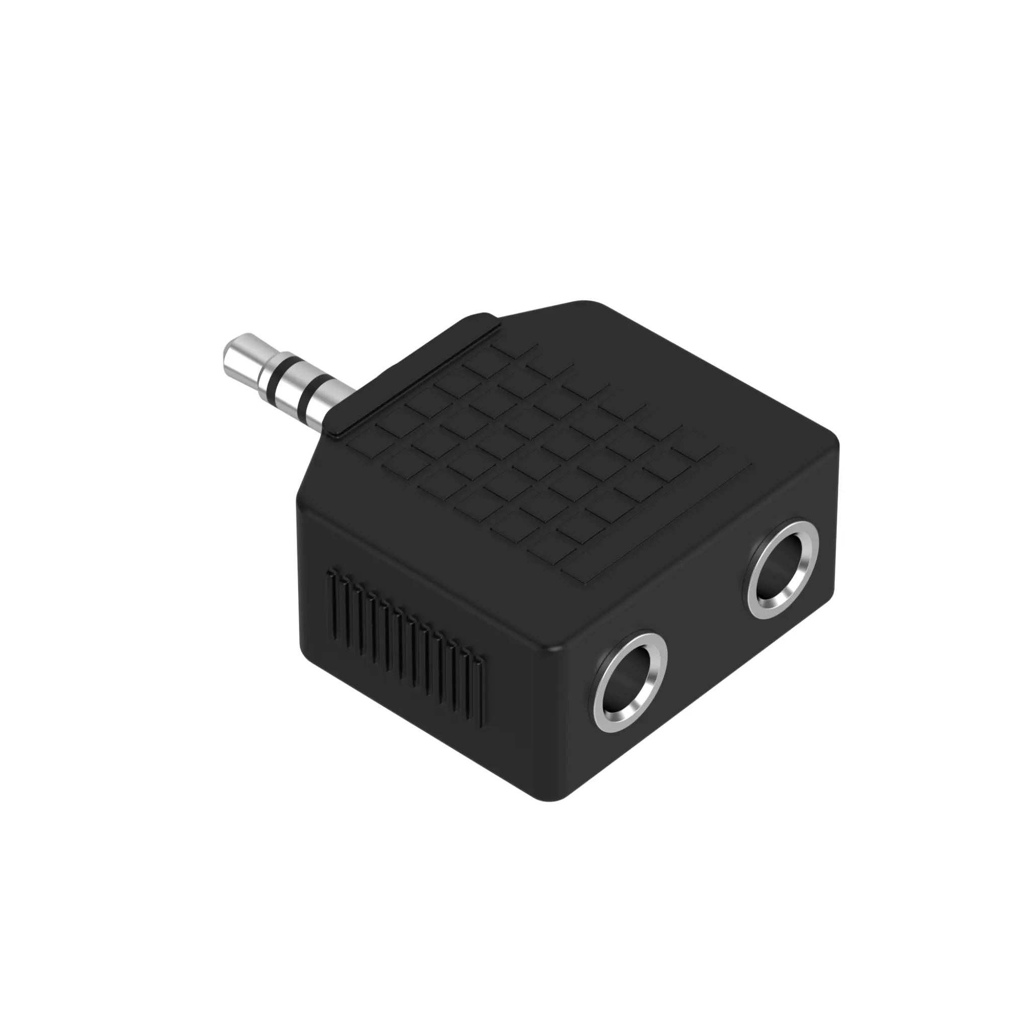Sinox Splitter for minijack-hodetelefoner. Svart