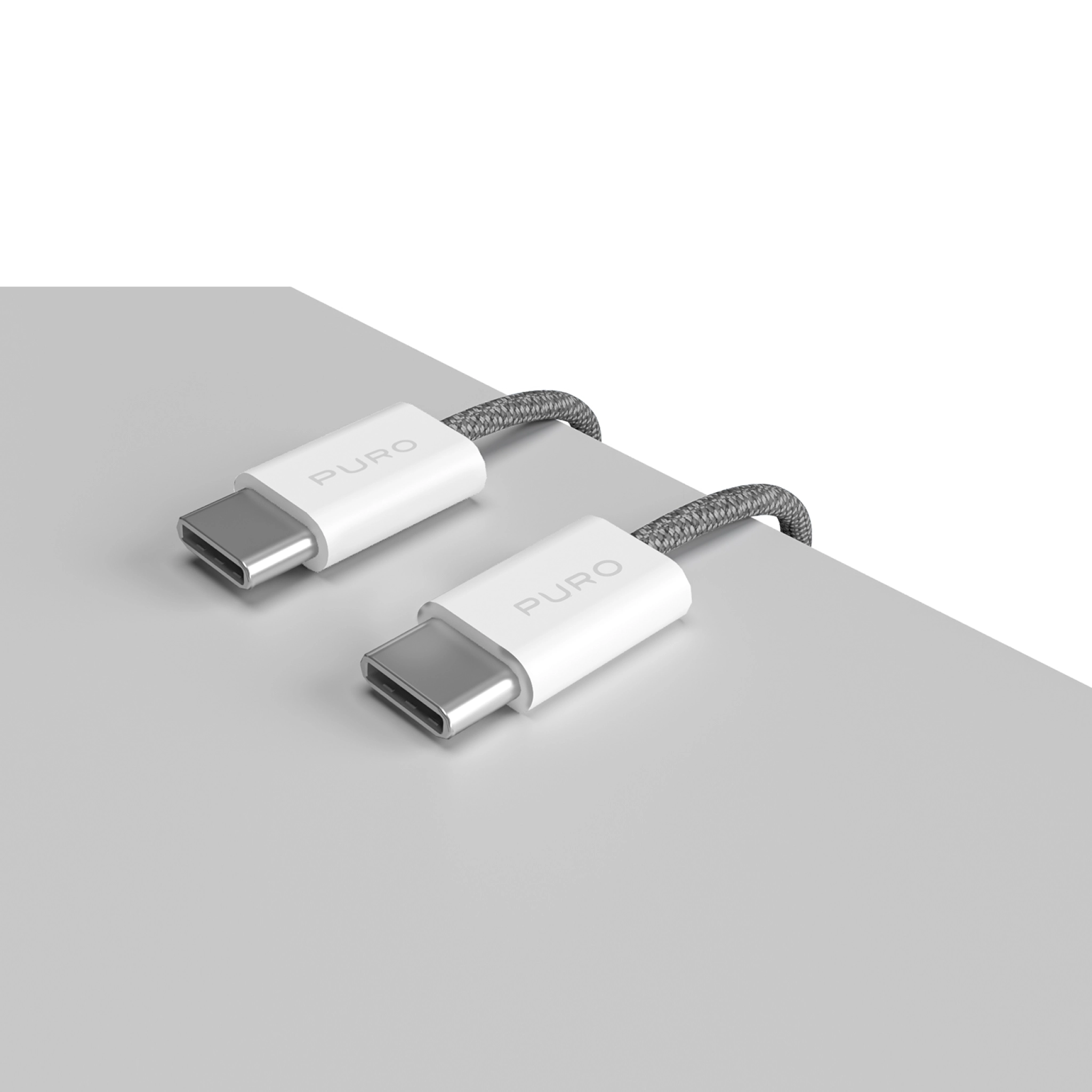 PURO Fabrik 2.0 60W USB-C til USB-C lade- og synkroniseringskabel 1,5 m