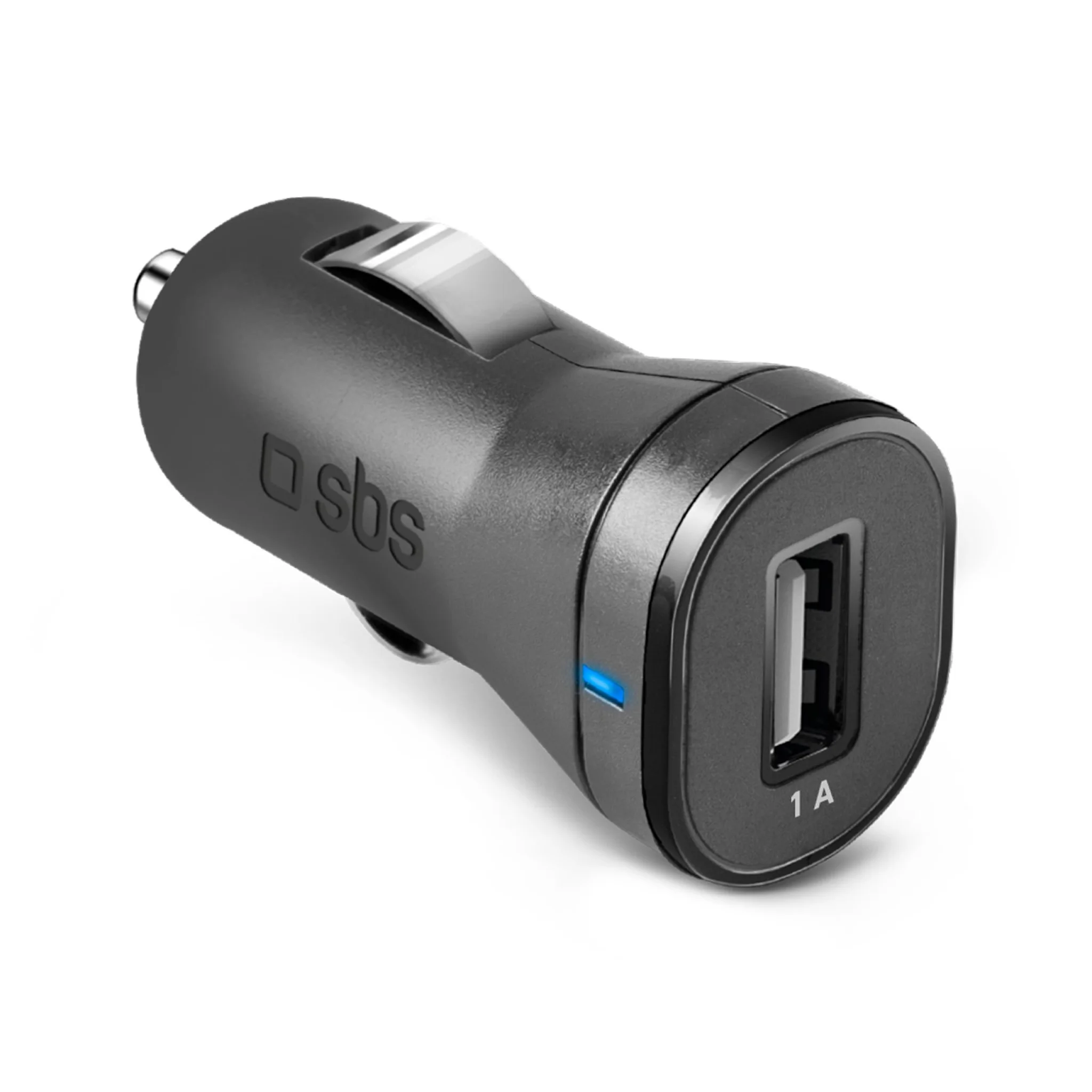 SBS Car Charger with 1A USB A. Black