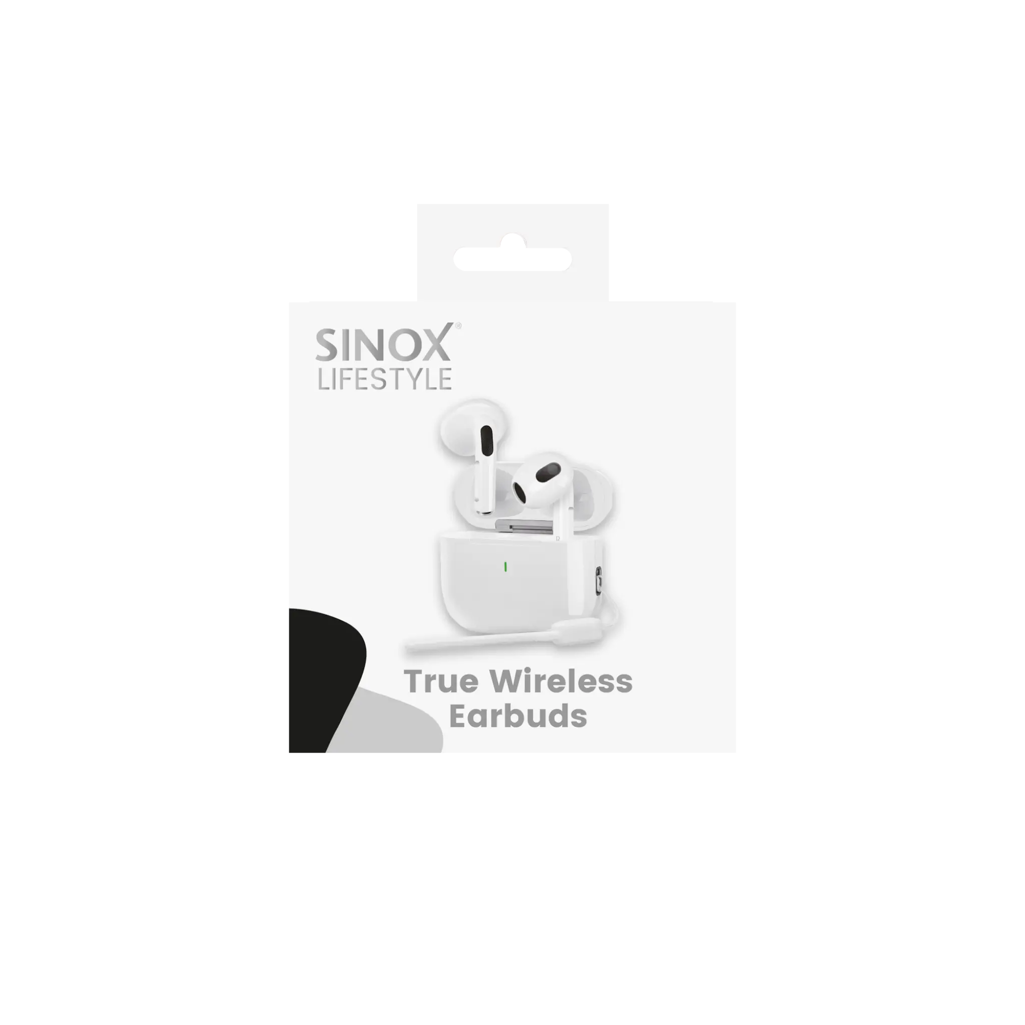 Sinox Lifestyle True Wireless Stereo Headset. Hvit