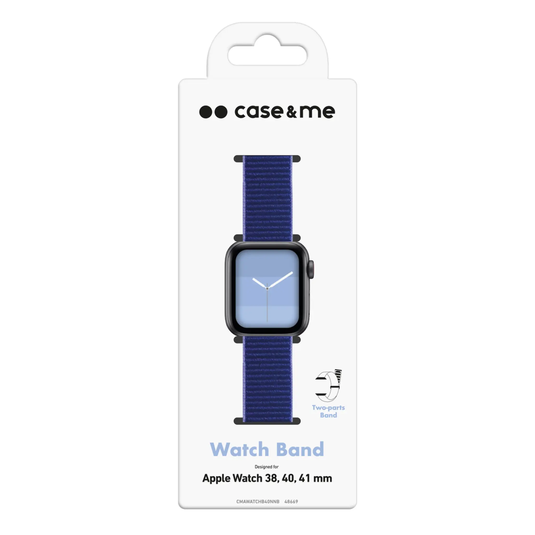 SBS Nylon Band for Apple Watch 38/40/41mm. Navy Blue
