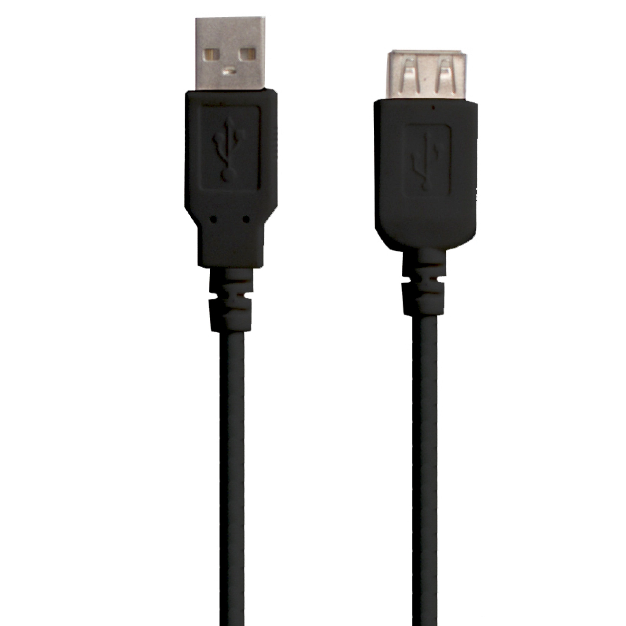 Connectech USB 3.0-forlengelseskabel. 2m. Svart