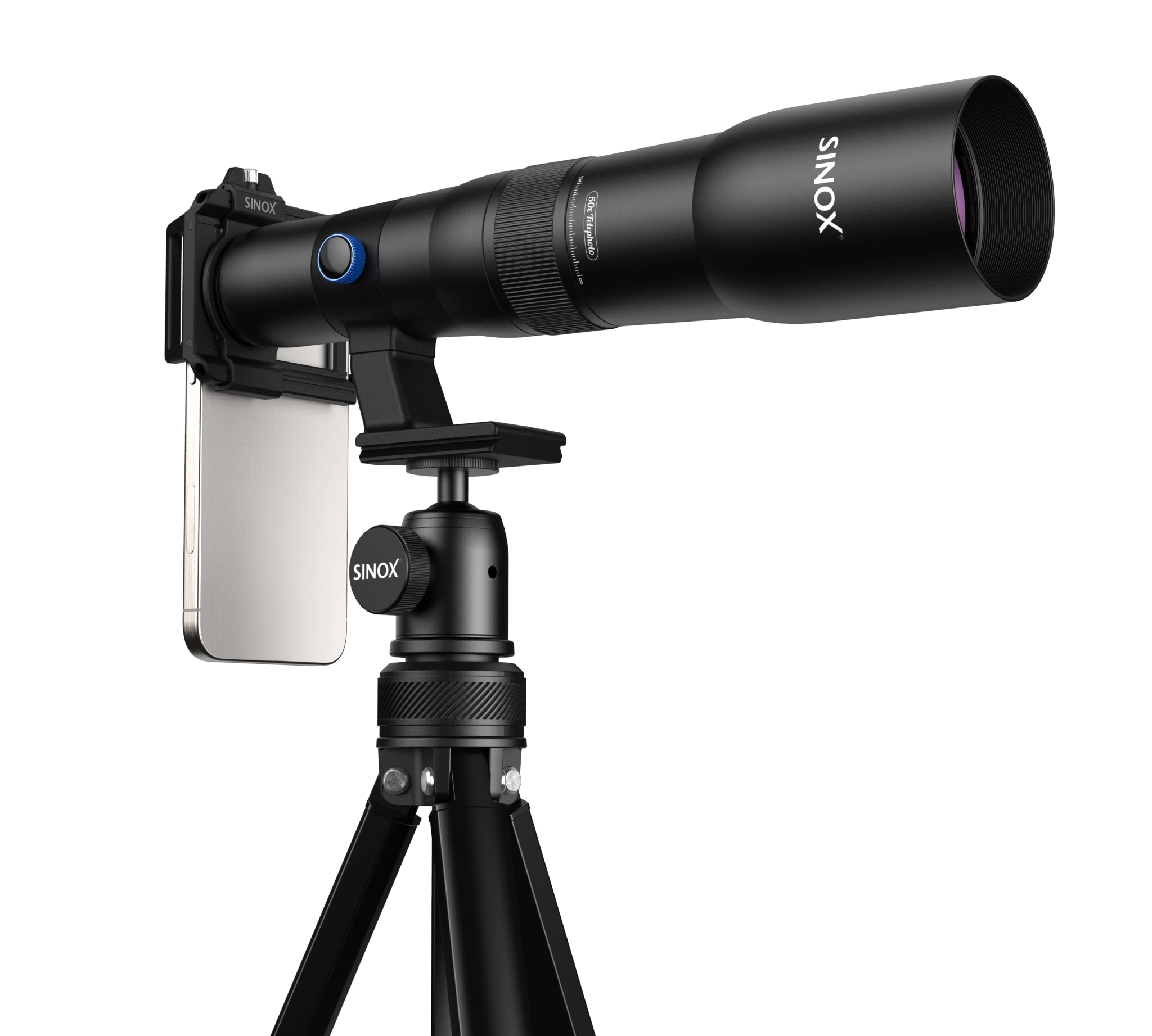 Sinox Lifestyle 50x teleobjektivsett. Svart