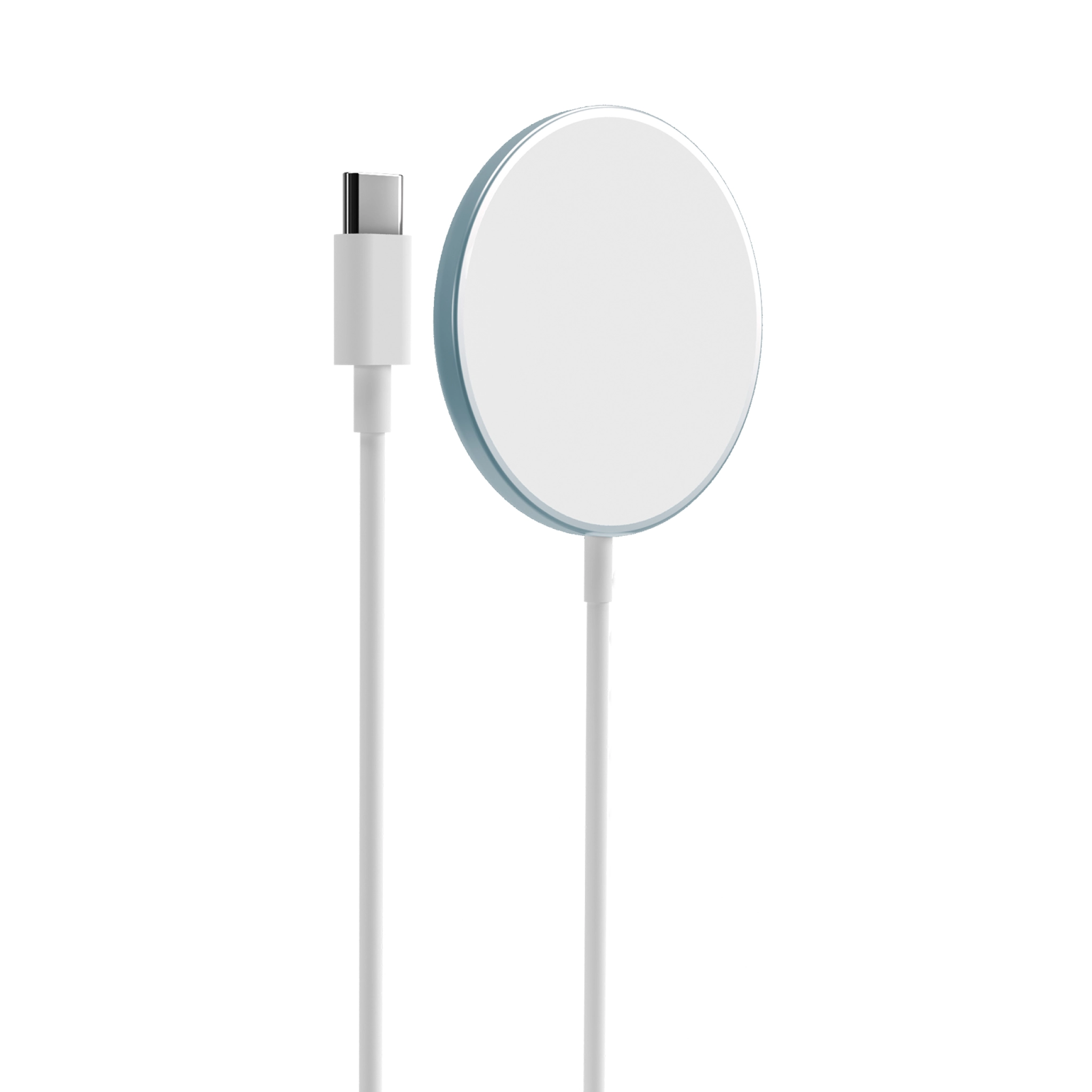 PURO magnetisk lader USB-C MagSafe. Blå