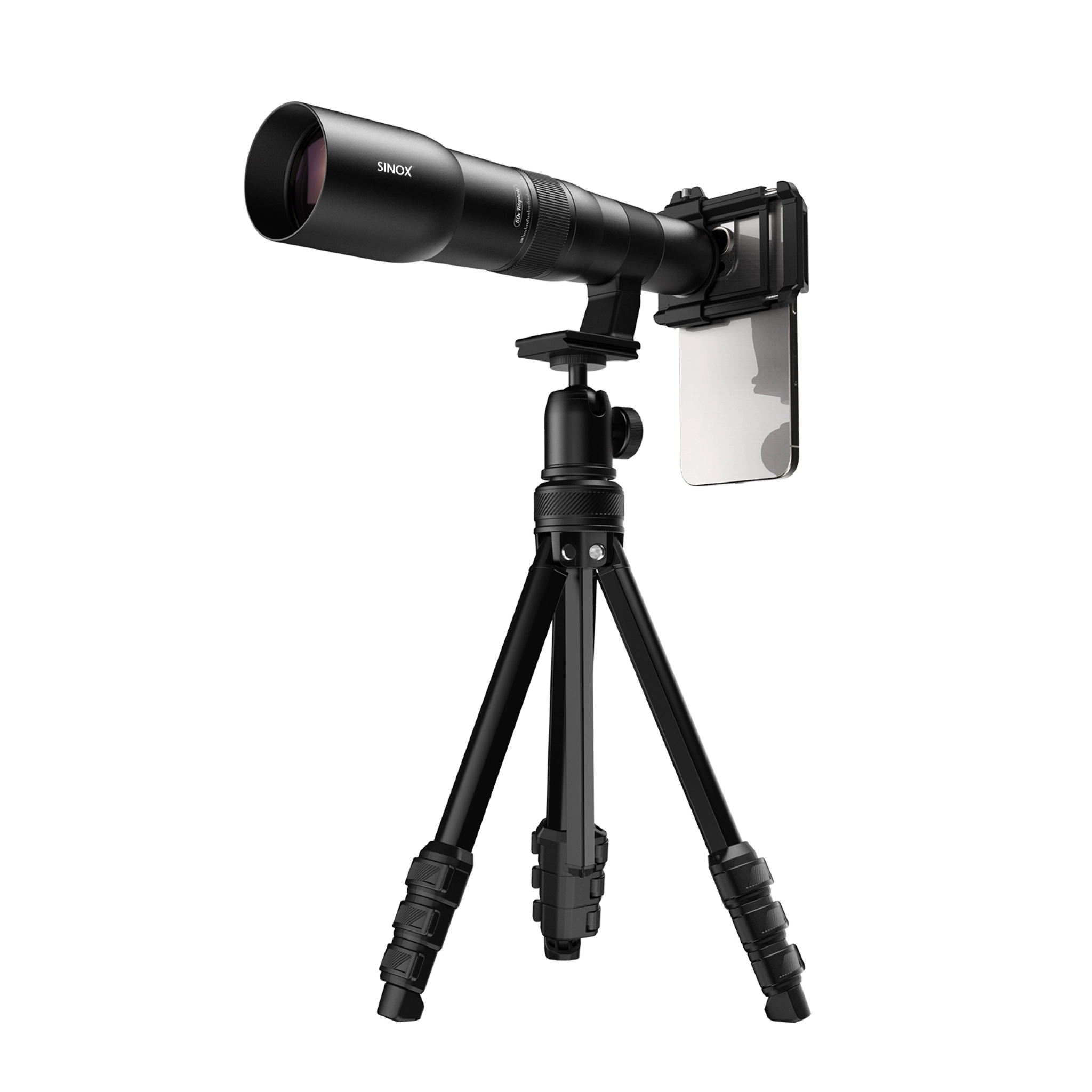 Sinox Lifestyle 50x teleobjektivsett. Svart