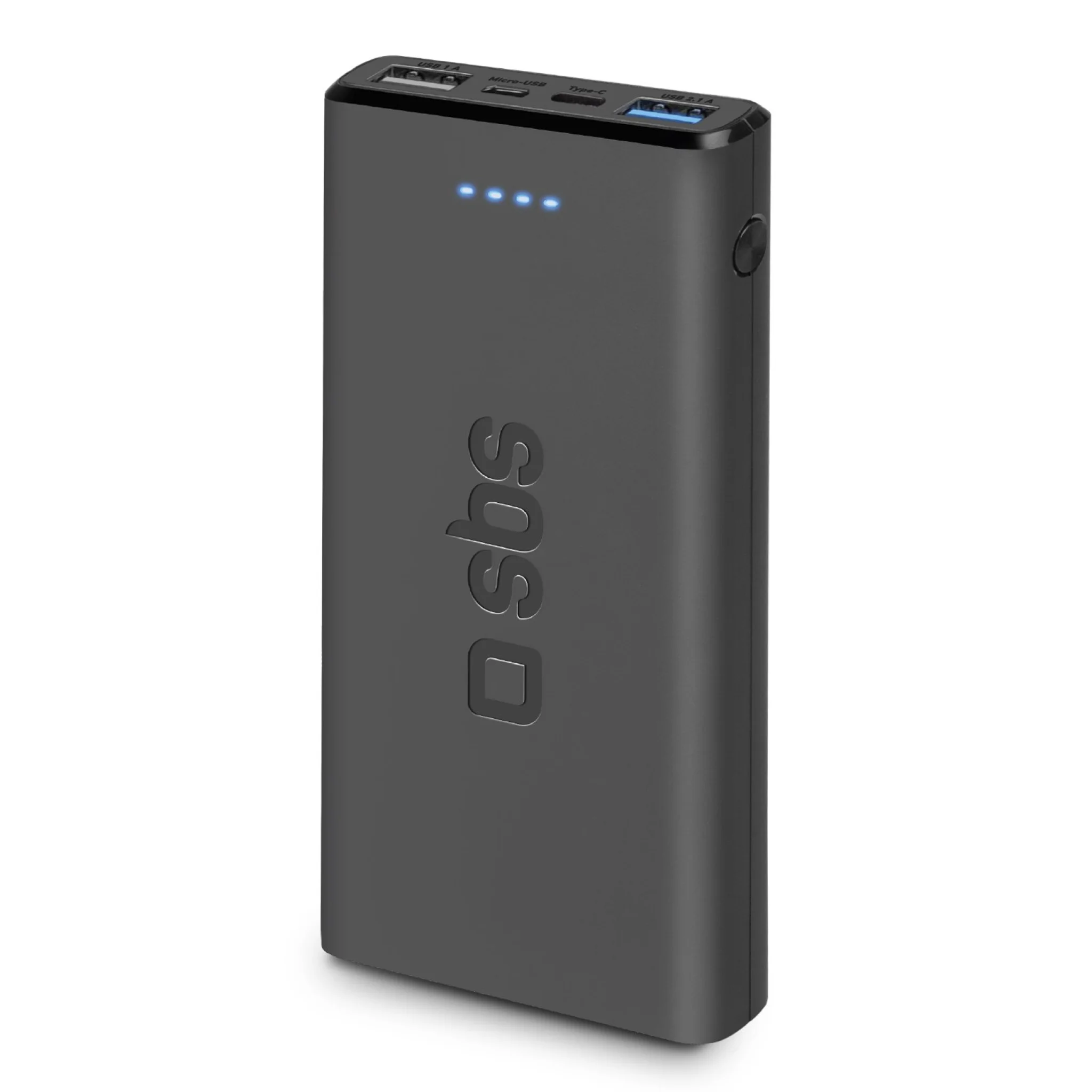 SBS Fast Charge Power Bank. 10.000 mAh. Black