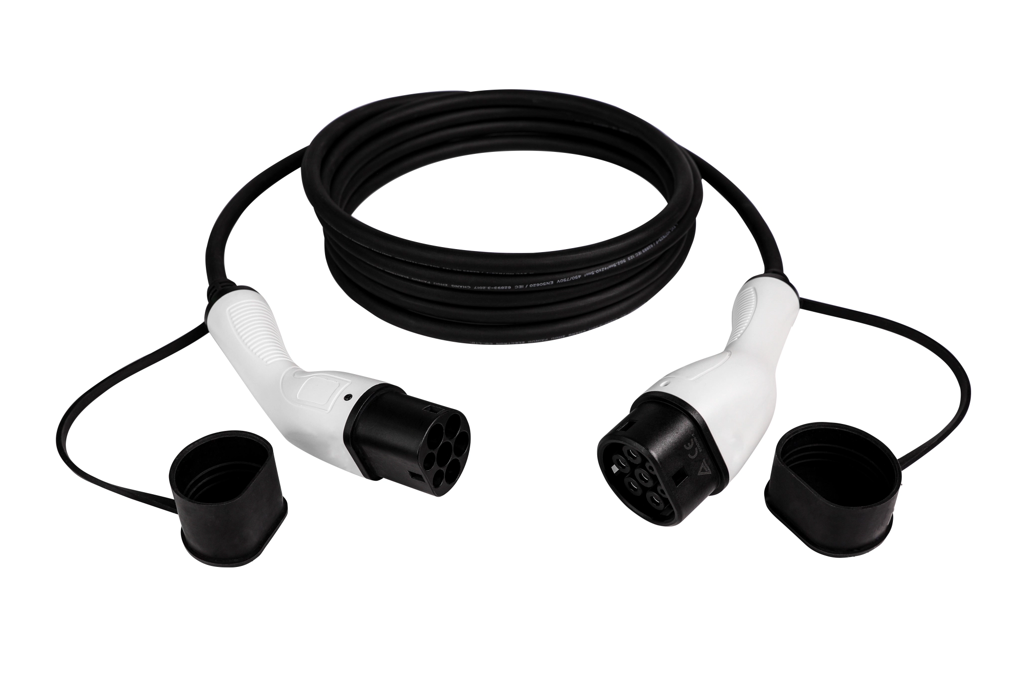 Sinox EV-ladekabel Mode 3. 16A 3 faser. 5m. Svart