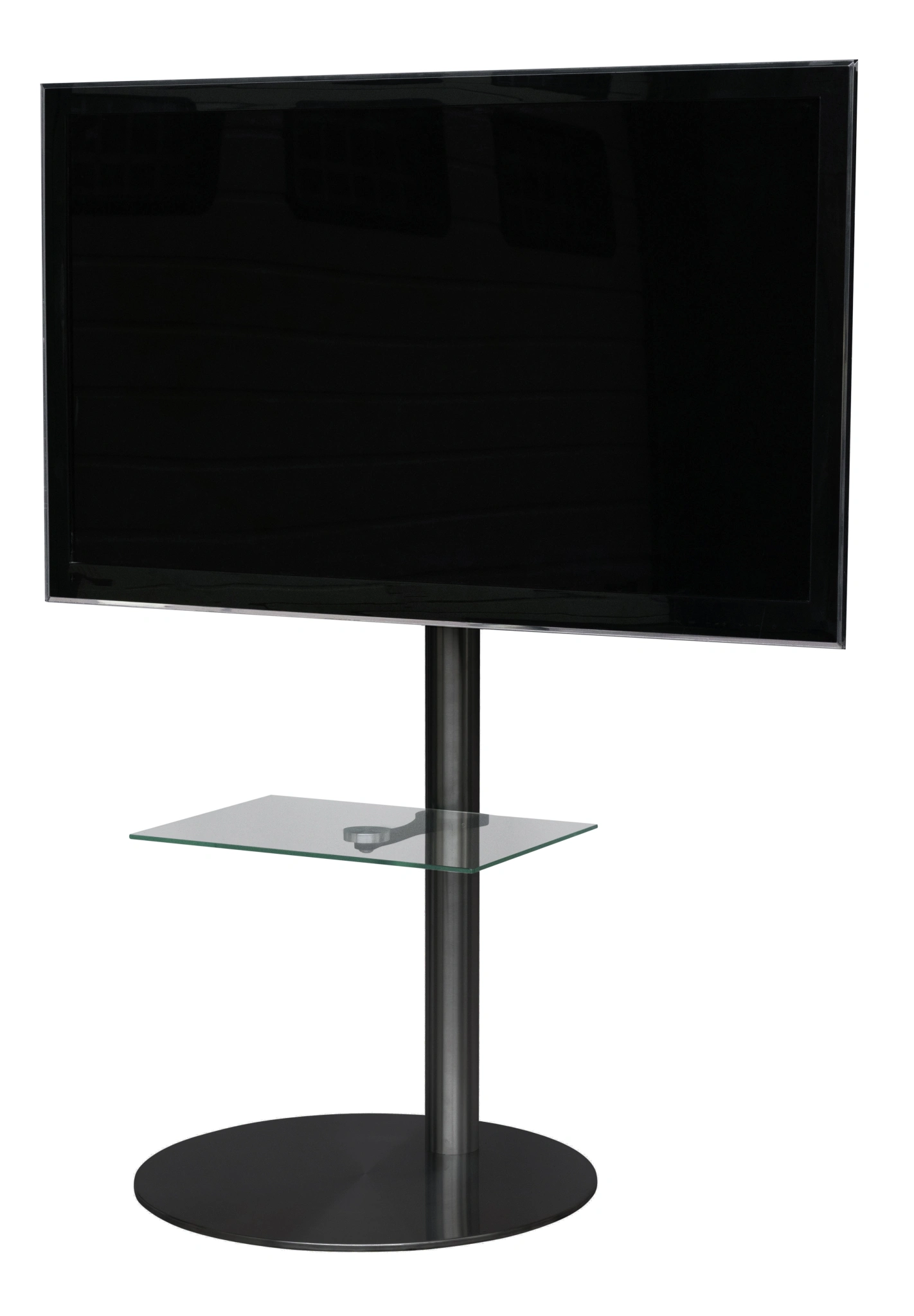 Sinox StandView TV Floor Mount with rotatable top. 26"-65". Matte black