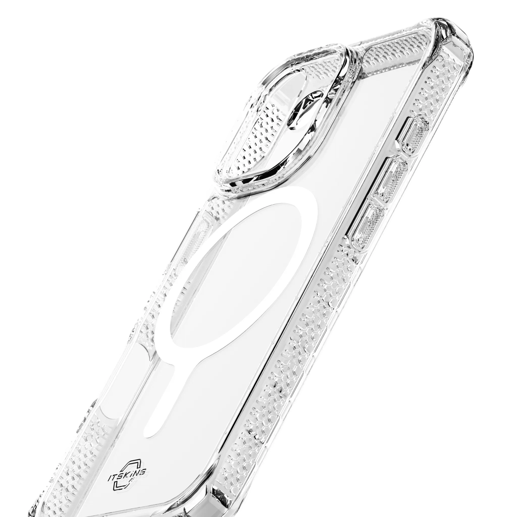 ITSKINS HYBRID MAGSAFE CLEAR-deksel for iPhone 17®. Gjennomsiktig